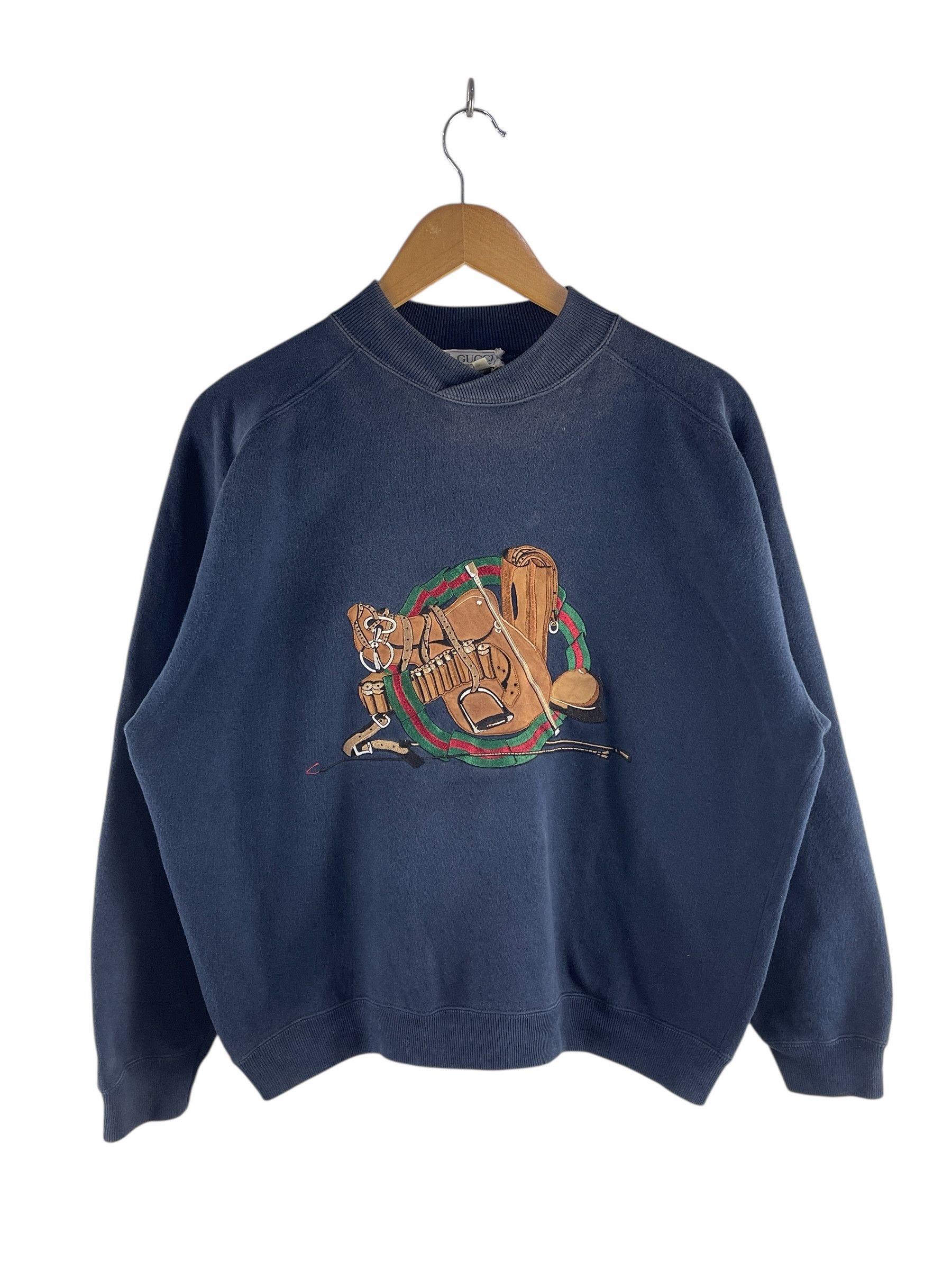Gucci Vintage 80s Gucci Golf Embroidered Crewneck Sweatshirt Size US M / EU 48-50 / 2 - 1 Thumbnail