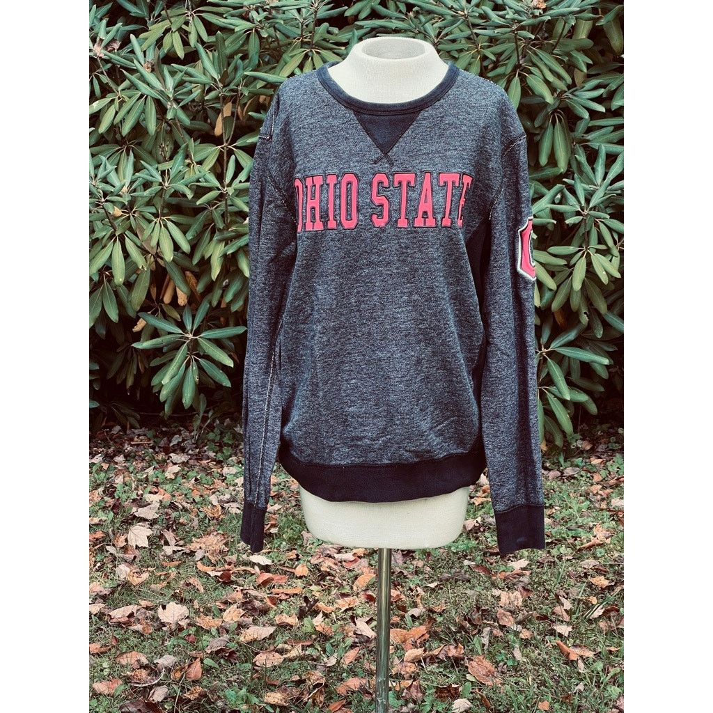 Colosseum Athletics Womens L Embroidered Gray OSU Ohio State Buckeyes Sweatshirt Size L / US 10 / IT 46 - 1 Thumbnail