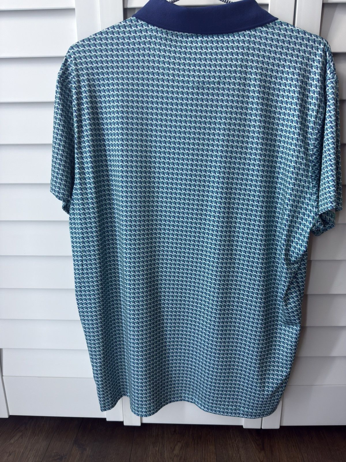 Kenneth Cole Kenneth Cole Golf patterned polo in a blue and teal colorway Size US M / EU 48-50 / 2 - 6 Thumbnail