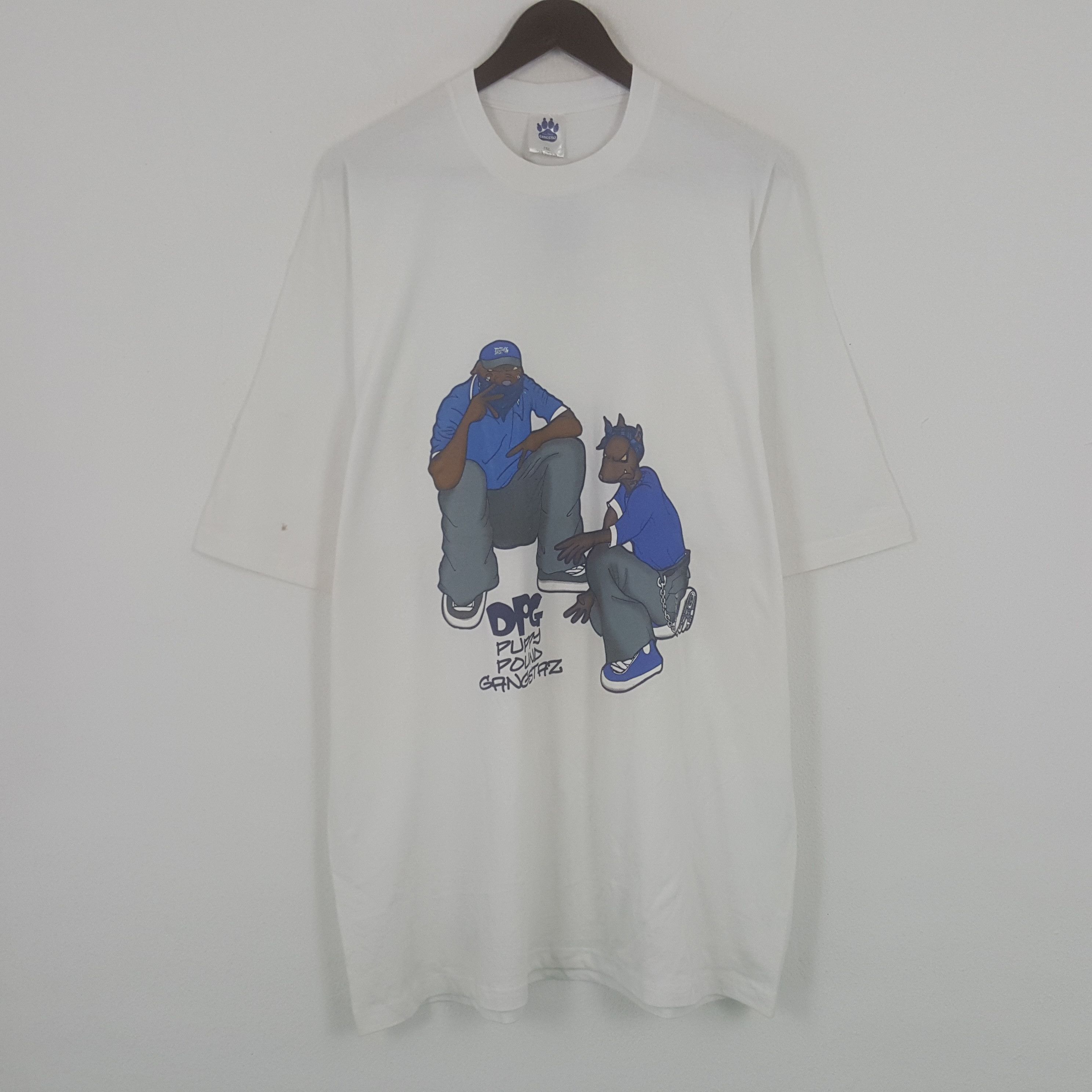 Vintage Vintage DPG Puppy Pound Gangstaz Tshirt Size US XXL / EU 58 / 5 - 1 Thumbnail