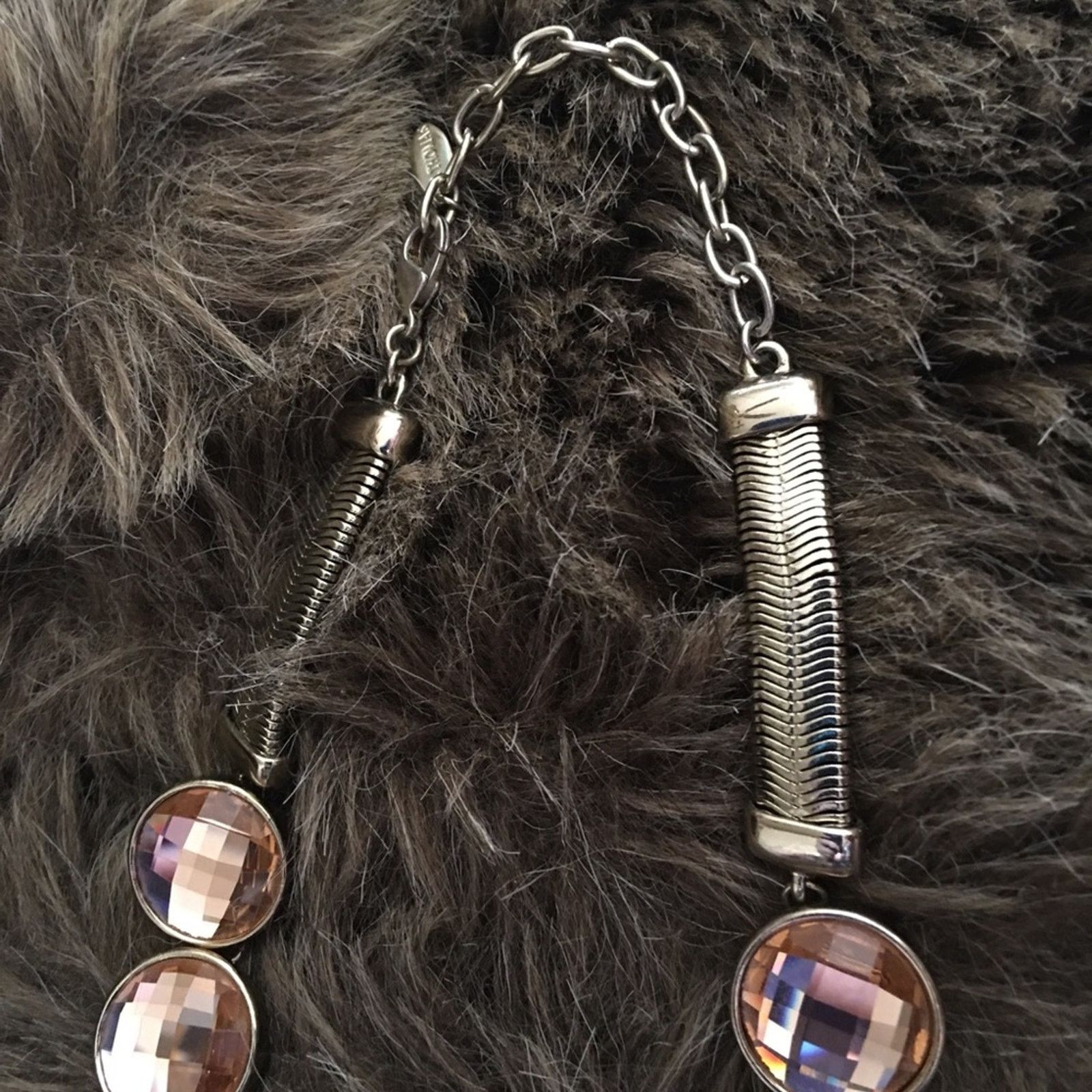 Jewelry St Thomas round blush dome faceted stone necklace Size ONE SIZE - 7 Thumbnail