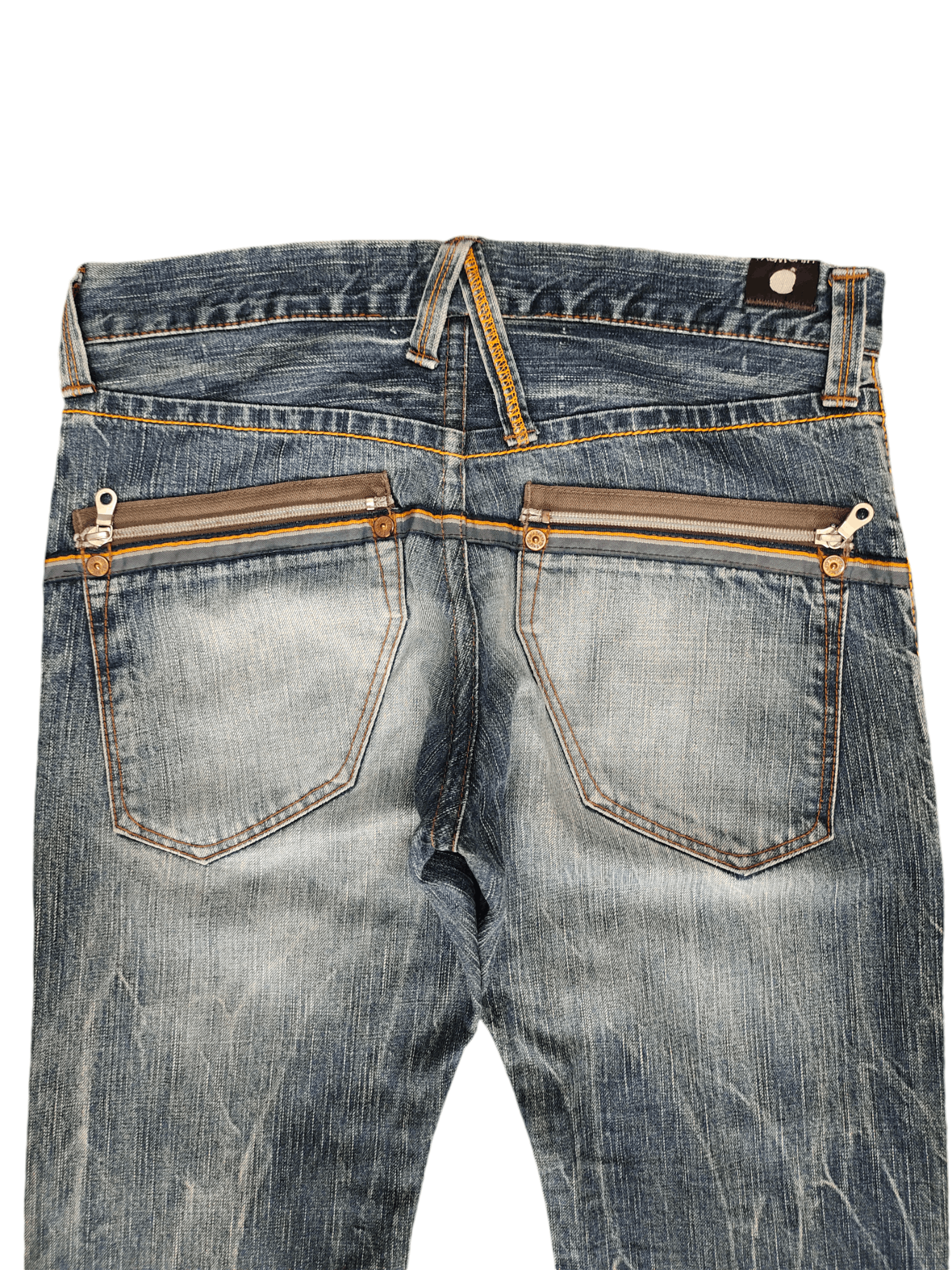 Comme des Garcons × Undercover Vintage Blue Way Japan Clawmark Distress Faded Jeans Size US 32 / EU 48 - 12 Thumbnail