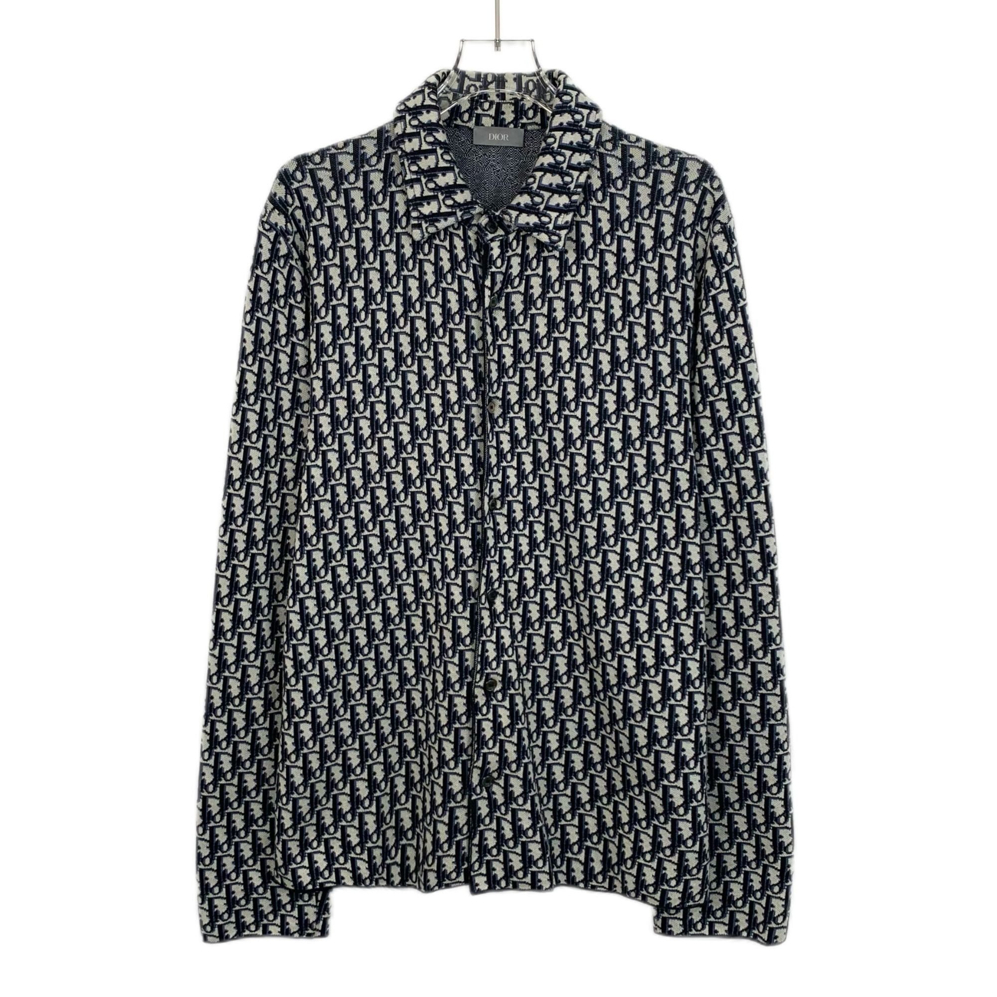 Dior Dior Mens Monogram Print Long Sleeve Shirt S 100% Cotton Mad Size US S / EU 44-46 / 1 - 1 Thumbnail