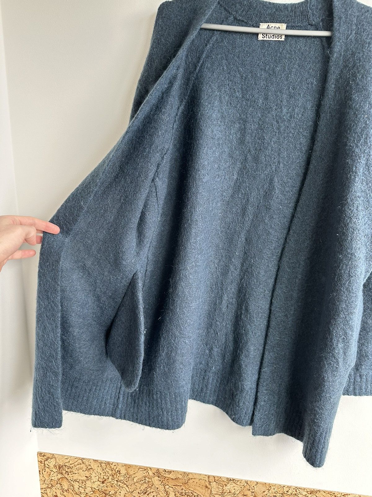Acne Studios Acne Studios Raya Sh mohair Paw 15 Knit Cardigan Mint Size M Size M / US 6-8 / IT 42-44 - 6 Thumbnail