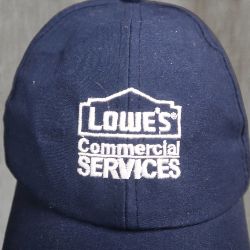 Vintage Lowe's Hat Snapback Baseball Cap Contractor Employee Adult Adjustable Blue Logo Hat Mens Size ONE SIZE - 1 Thumbnail
