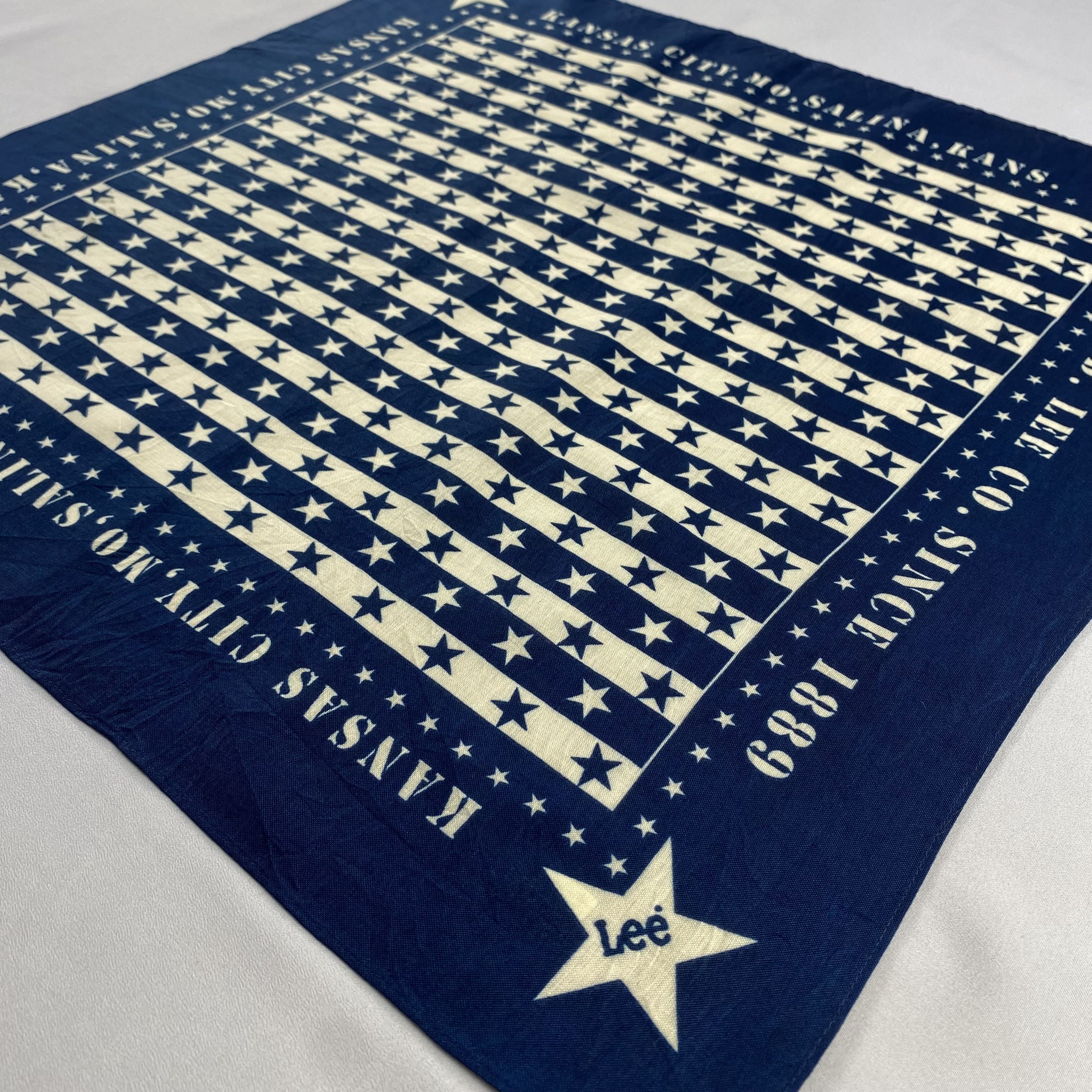 Lee × Vintage Lee Handkerchief / Neckerchief / Bandana-P1488 Size ONE SIZE - 2 Thumbnail