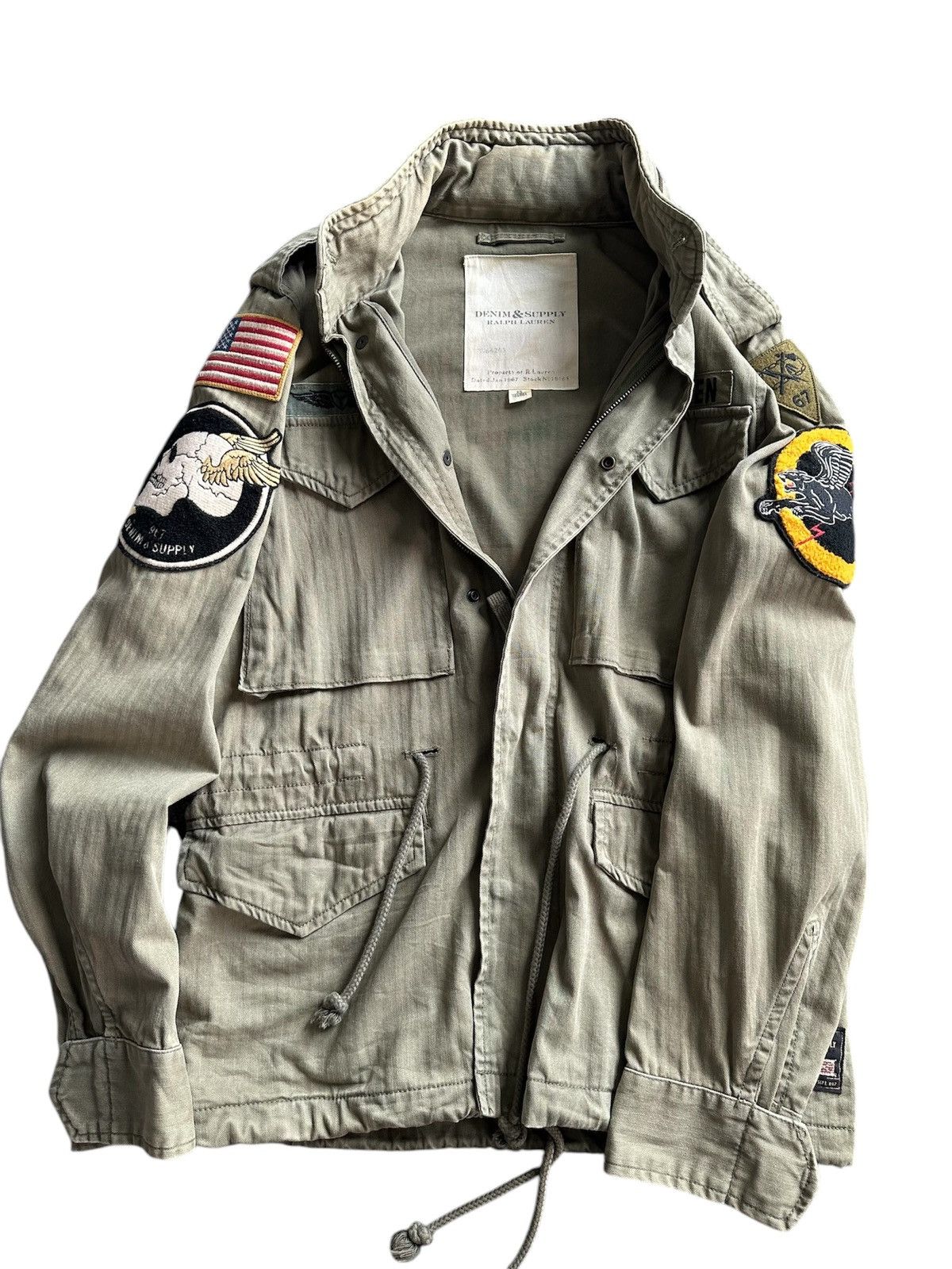 Denim & Supply Ralph Lauren × Polo Ralph Lauren × Ralph Lauren Ralph Lauren Military Jacket M-65 Skull Patch Size US XS / EU 42 / 0 - 4 Thumbnail