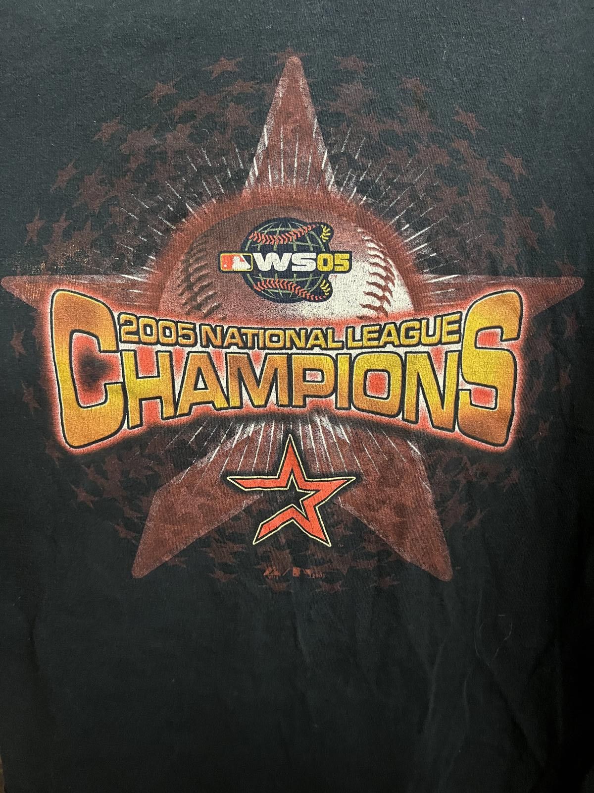 Gildan 2005 Astros World Series T-shirt National League Champions M Size US M / EU 48-50 / 2 - 3 Thumbnail