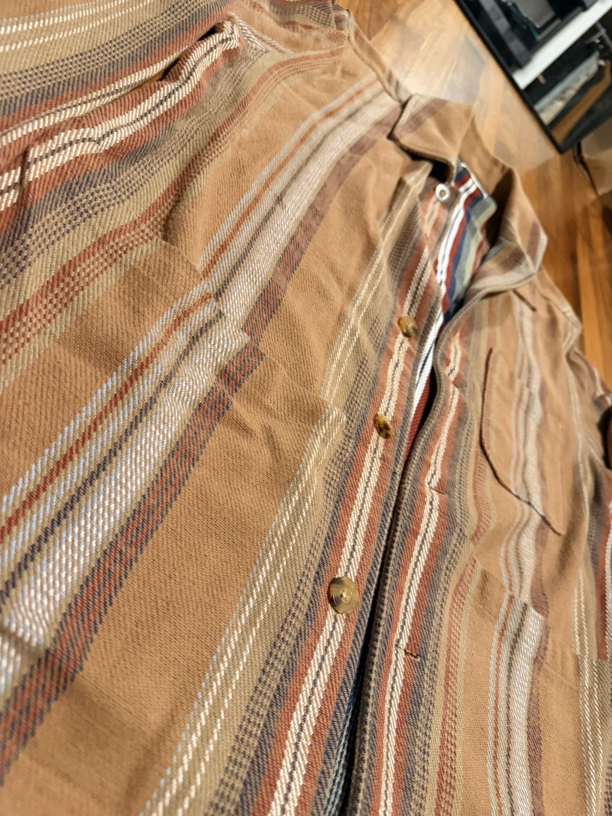 Aime Leon Dore Aime Leon Dore Blanket Serape Striped Brown Chore Coat Small Size US S / EU 44-46 / 1 - 2 Thumbnail