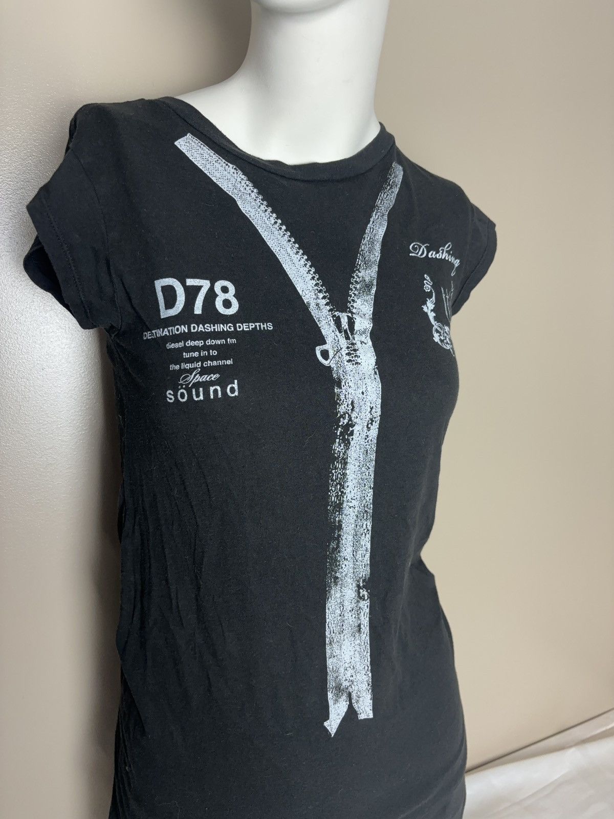 Diesel Diesel vintage tunic printed long t-shirt tee Size S / US 4 / IT 40 - 3 Thumbnail