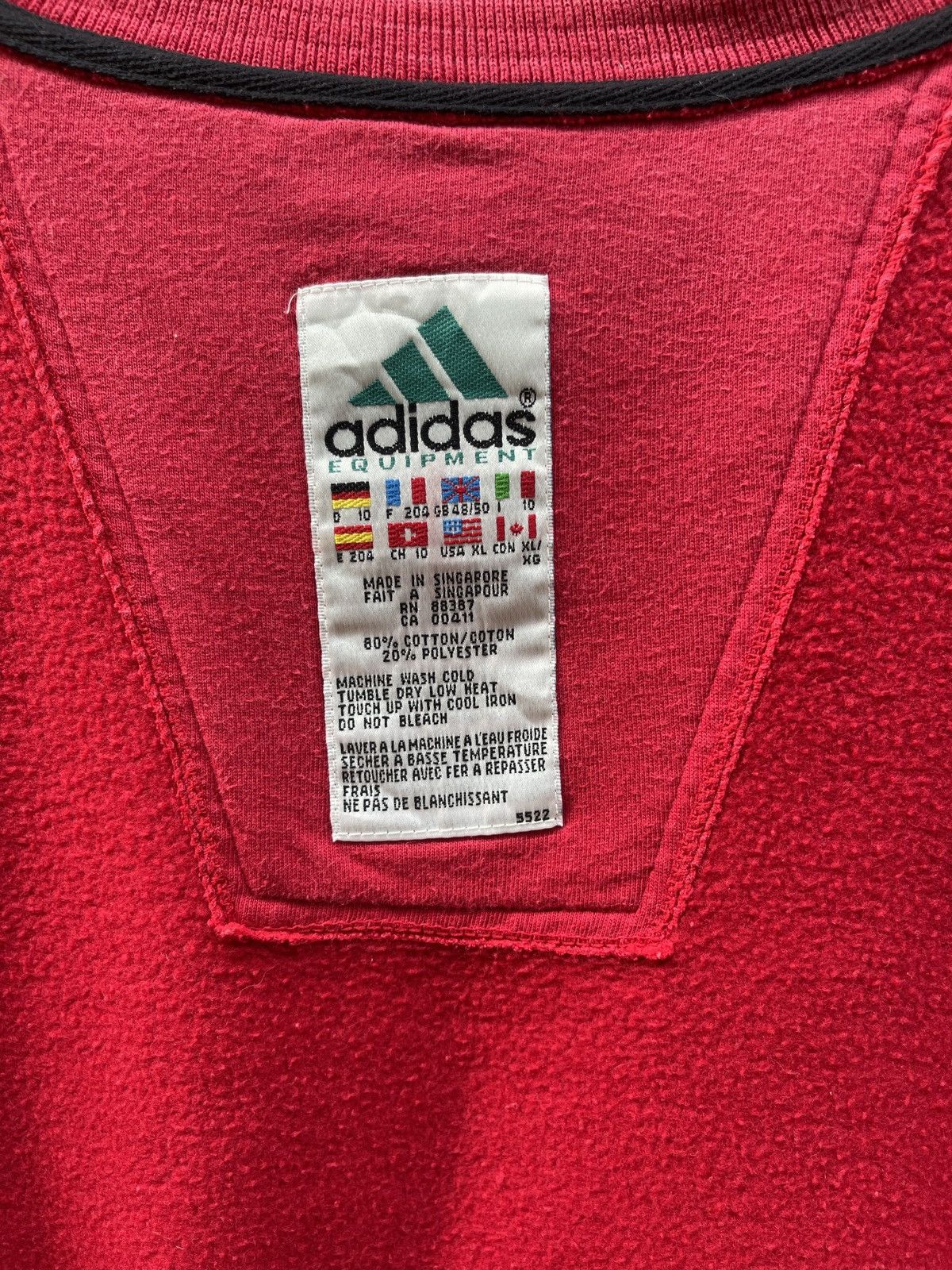 Adidas Adidas Equipment Blue Faded Vintage | Rare Look. Size US XL / EU 56 / 4 - 5 Thumbnail