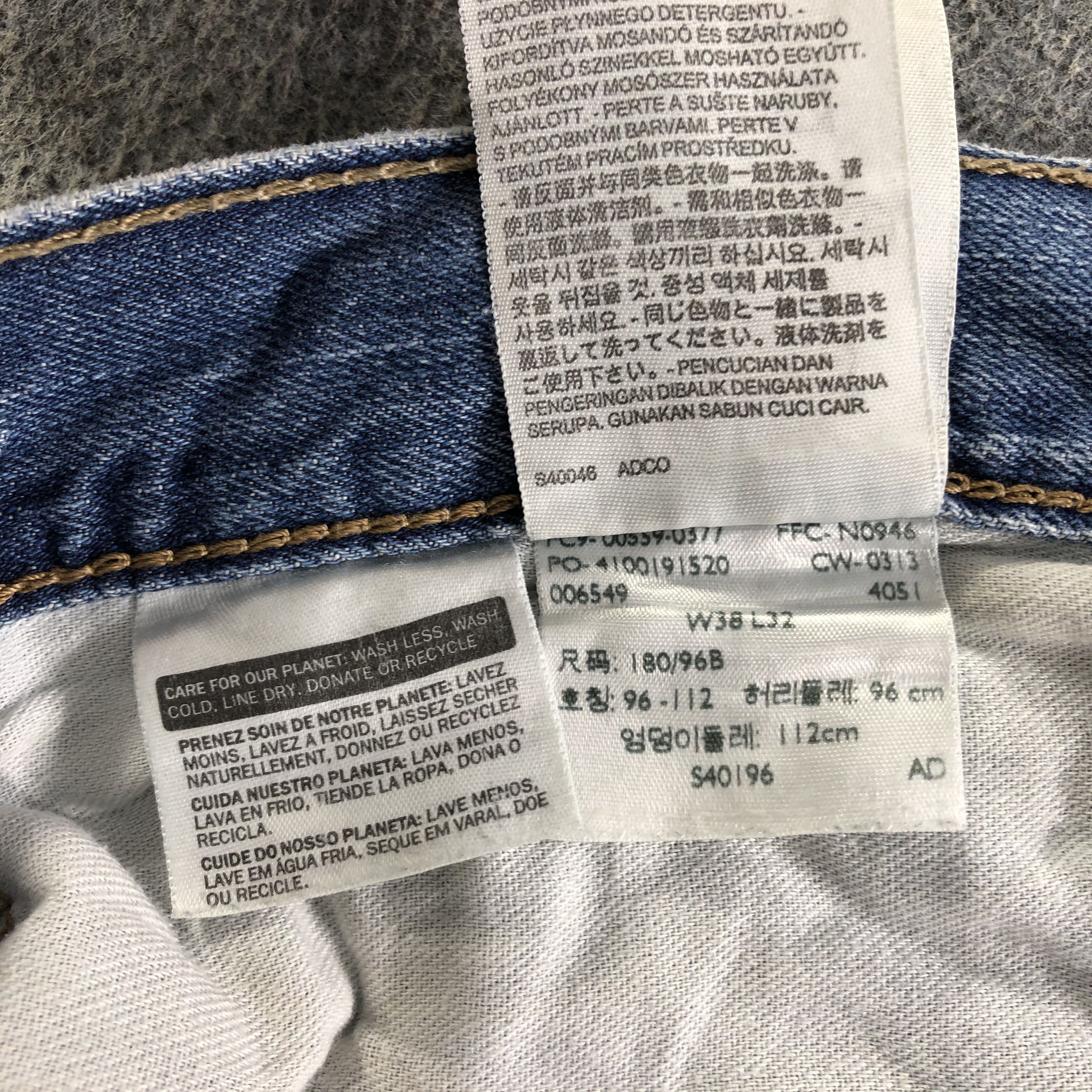 Levi's Vintage Blue Wash Levis 559 Jeans-J3225 Size US 40 / EU 56 - 12 Thumbnail