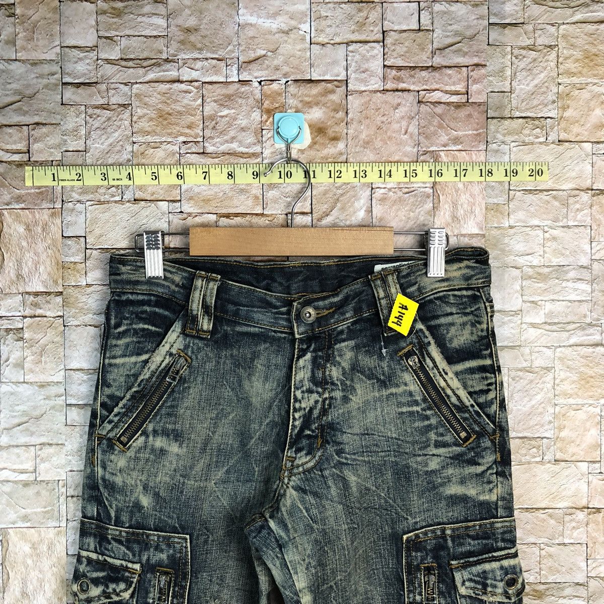 semanticdesign DL Semantic Design Blue Distressed Denim Pants #A144 Size US 28 / EU 44 - 4 Thumbnail