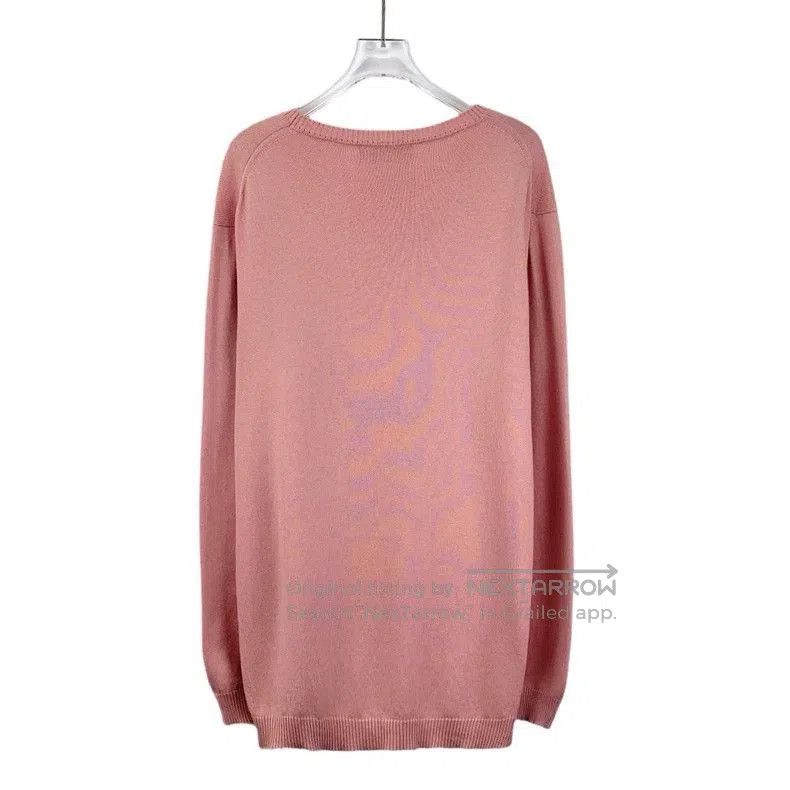 Fendi Fendi Pink Coffee Intarsia Cotton Sweater. Size US L / EU 52-54 / 3 - 2 Thumbnail