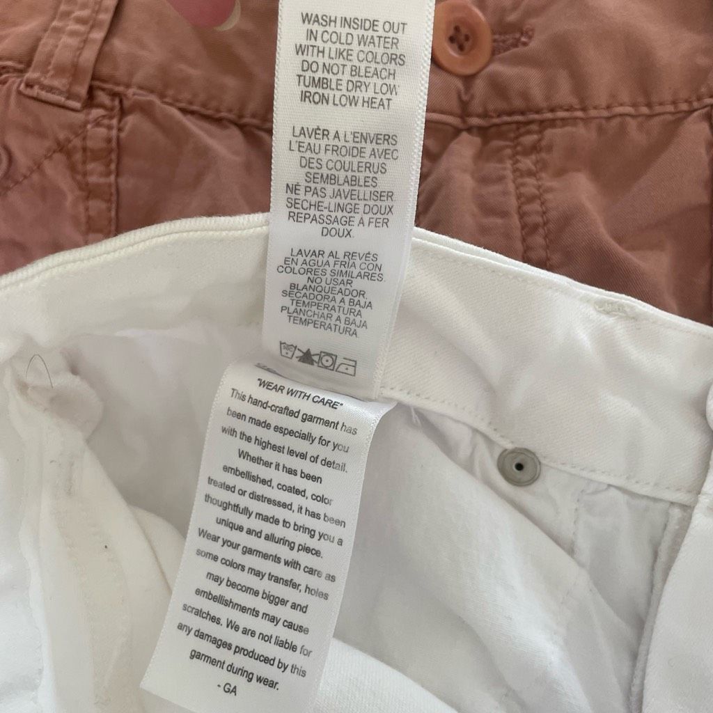 Other Good American White Raw Tulip Hem Jeans 31 Size 31" - 8 Thumbnail
