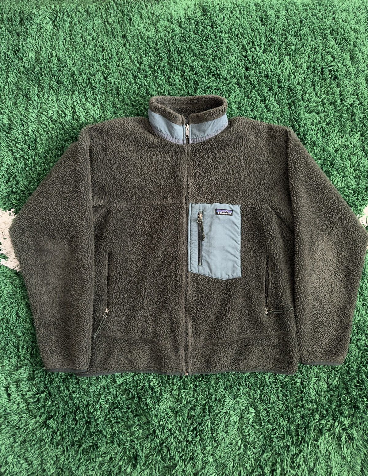 image of Outdoor Life x Patagonia Vintage Patagonia Deep Pile Fleece Green Fall 2000, Men's (Size XL)