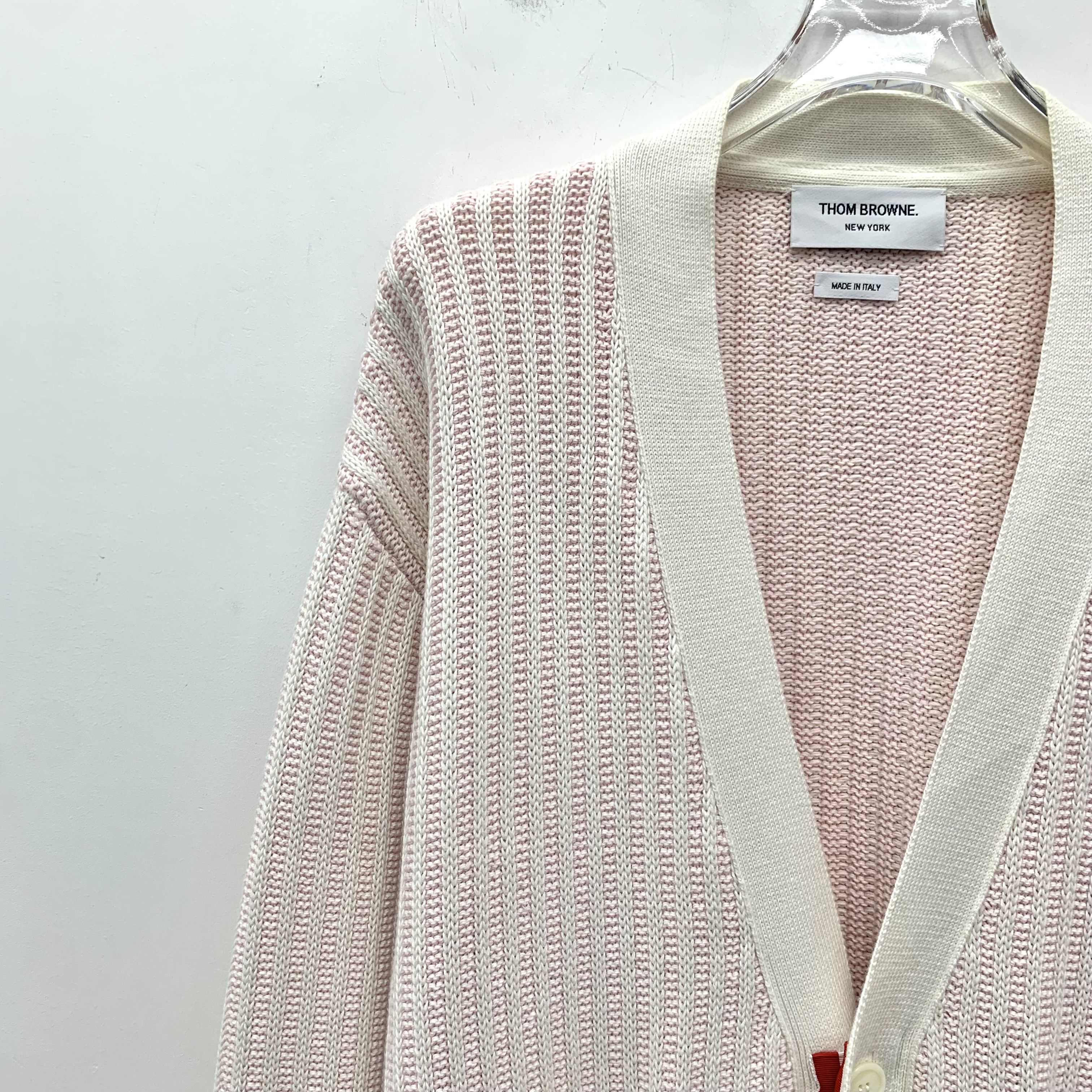 Thom Browne Thom Browne Four-Bar Cardigan Pink (1) Size M / US 6-8 / IT 42-44 - 3 Thumbnail