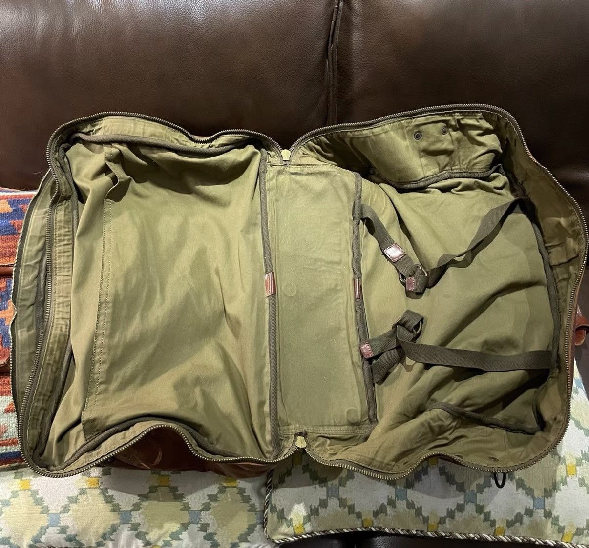RRL Ralph Lauren RRL Ralph Lauren Double RL Italian Made Travel Bag K22 Size ONE SIZE - 7 Thumbnail