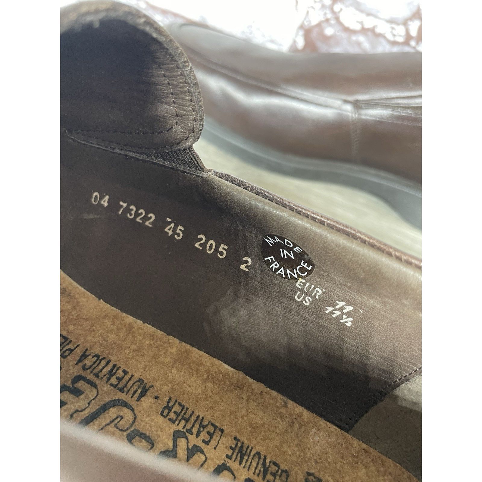 Mephisto Mephisto Brown Leather Loafers Air Jet Insoles Slip On Shoes Size US 11.5 / EU 44-45 - 19 Thumbnail