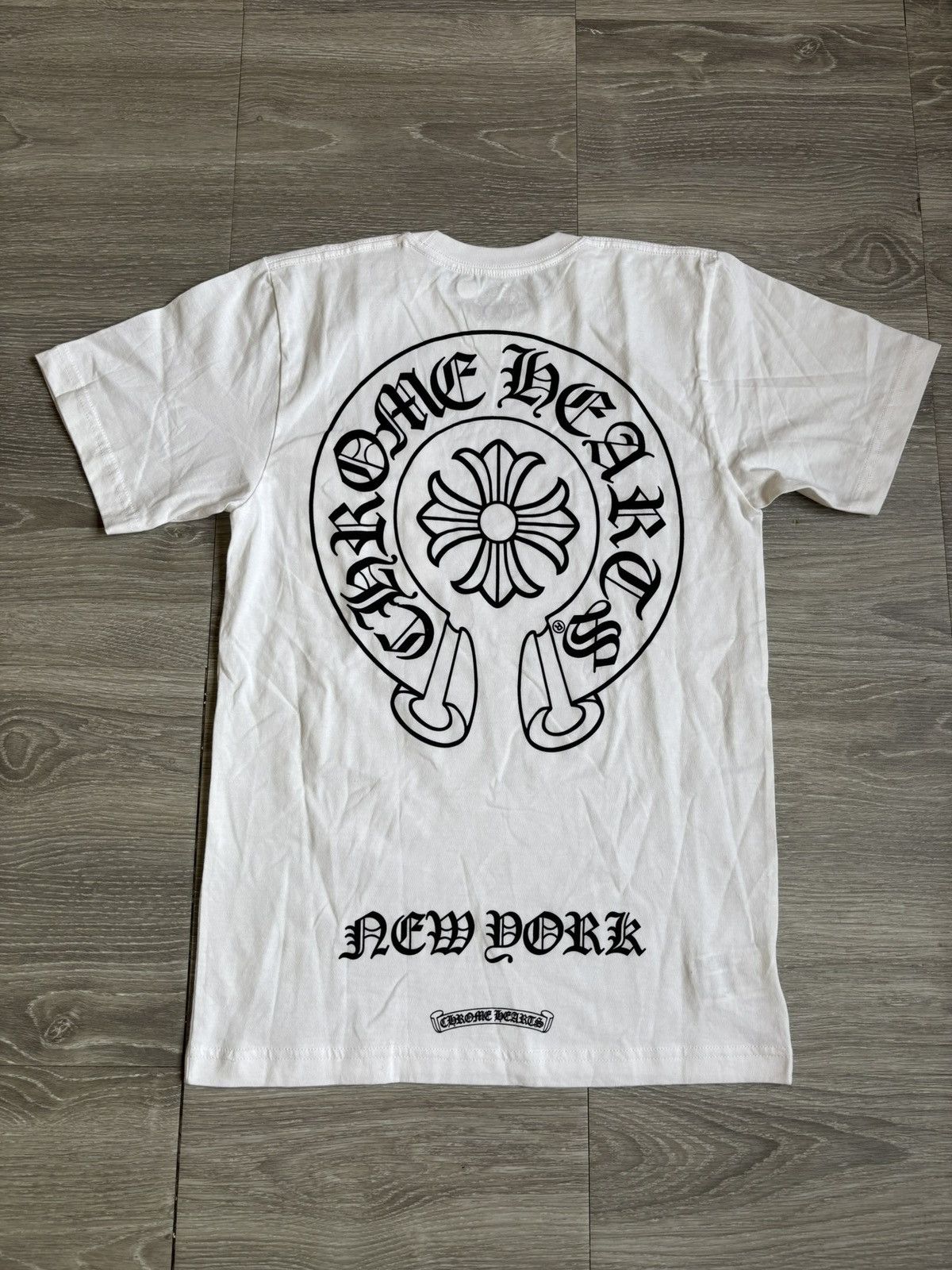 Chrome Hearts Chrome Hearts White New York Horseshoe Tee Size US S / EU 44-46 / 1 - 4 Thumbnail