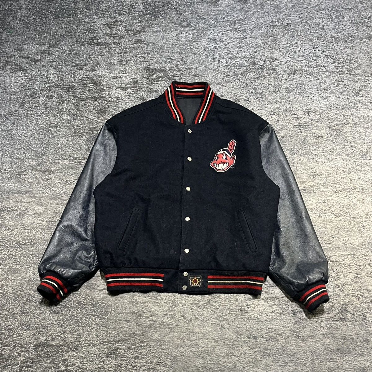 Jeff Hamilton Vintage 90s Cleveland Indians Jeff Hamilton Varsity Jacket Size US L / EU 52-54 / 3 - 1 Thumbnail