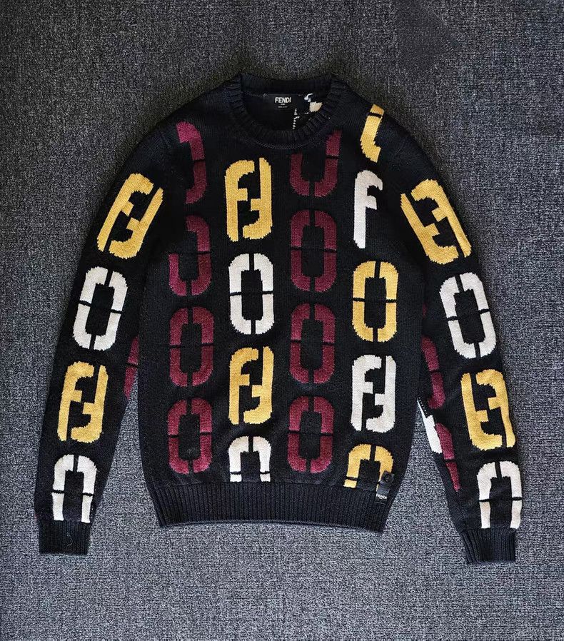 Fendi Fendi Men's Wool Sweater Size US L / EU 52-54 / 3 - 4 Thumbnail