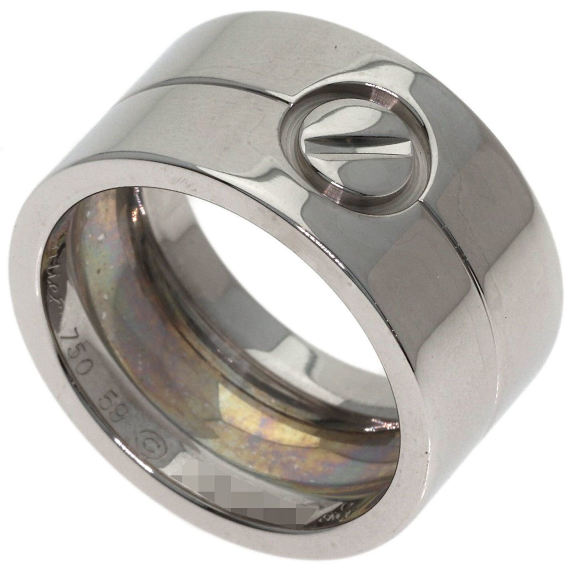Cartier Cartier High Love Ring #59, 18K White Gold, Women's Ring, CARTIER Size ONE SIZE - 1 Thumbnail