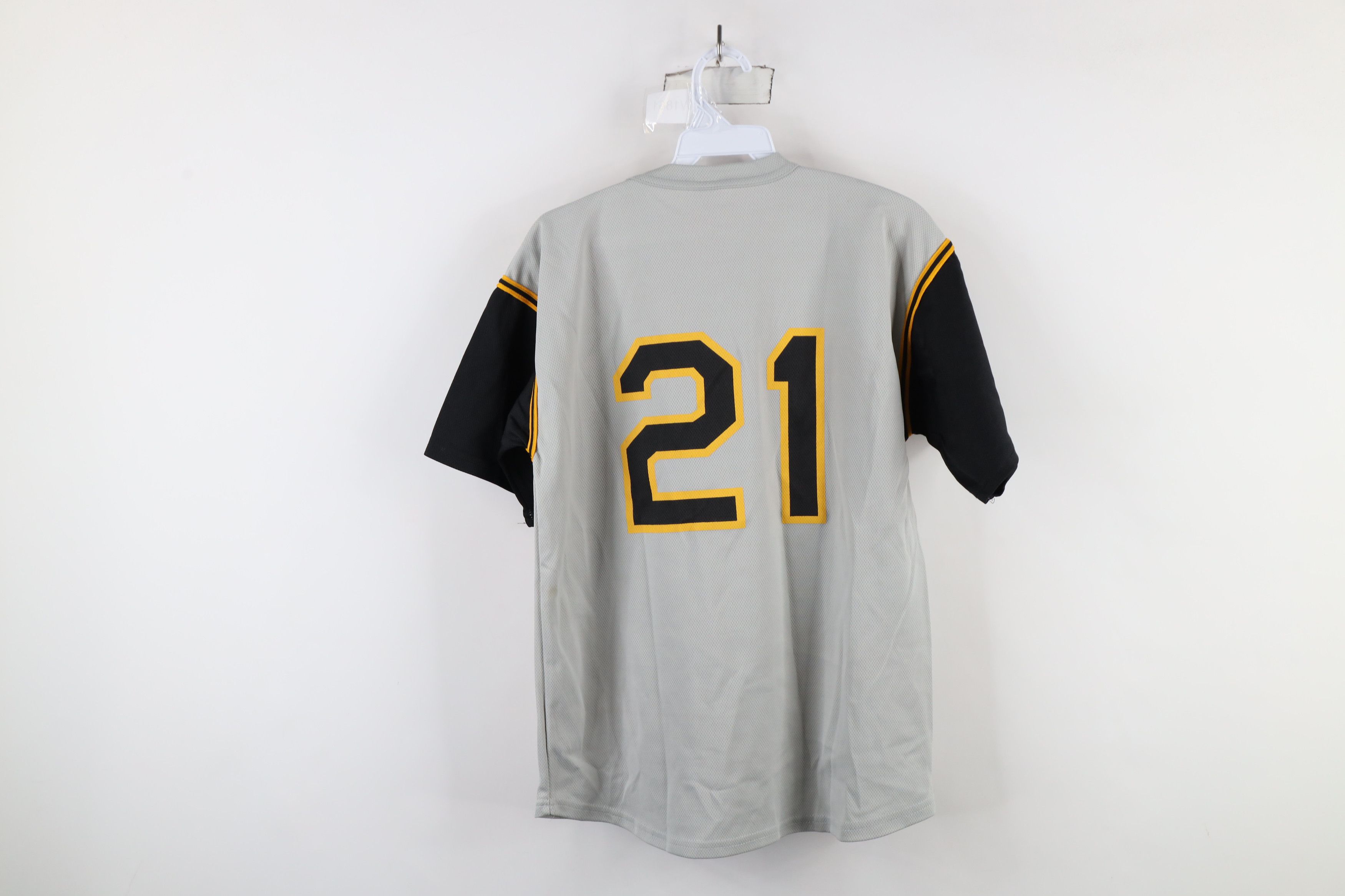 Vintage Vintage 90s Clemente Pittsburgh Pirates Baseball Jersey USA Size M / US 6-8 / IT 42-44 - 11 Thumbnail
