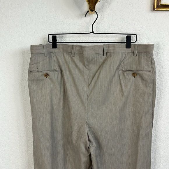 Barneys New York × Brioni Brioni Striped Barneys New York Virgin Wool 2 Pc 2 Button Su Size 46L - 10 Thumbnail