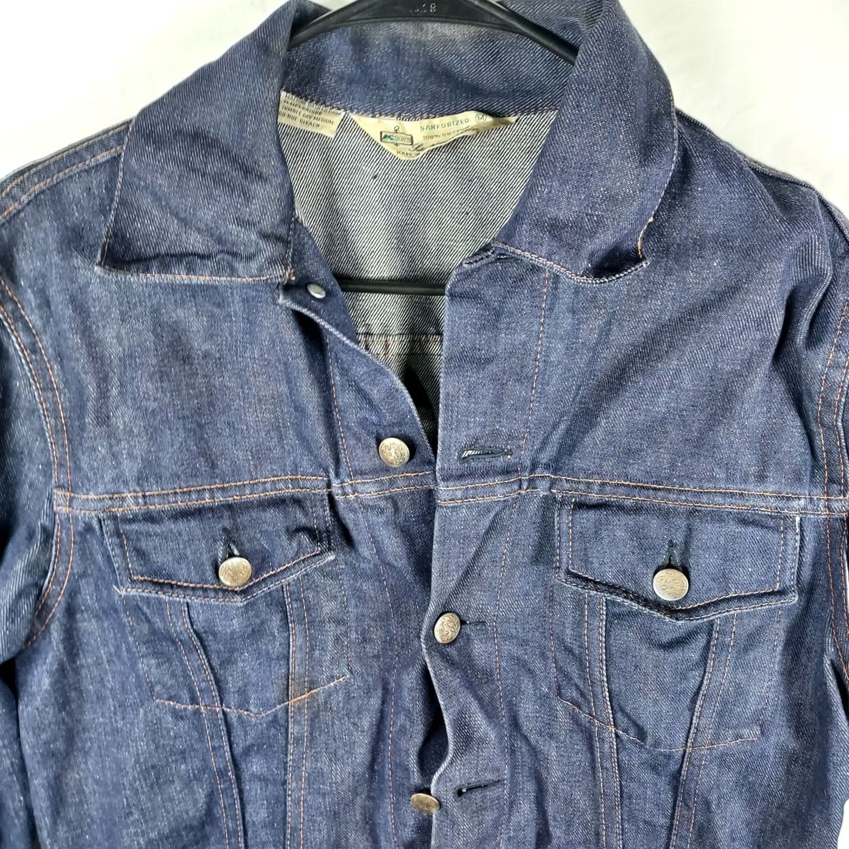 Vintage VINTAGE Kmart Denim Jacket Mens Large Blue Trucker Style 90s Jacket Casual Button Cotton Denim Mens L Blue 90s Trucker Jacket Size US L / EU 52-54 / 3 - 3 Thumbnail