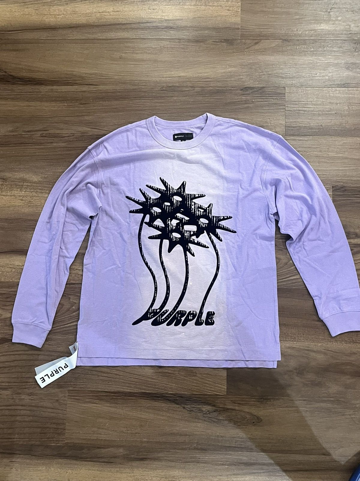Purple Brand Long sleeve T Medium fuzzy print New Size US M / EU 48-50 / 2 - 1 Thumbnail