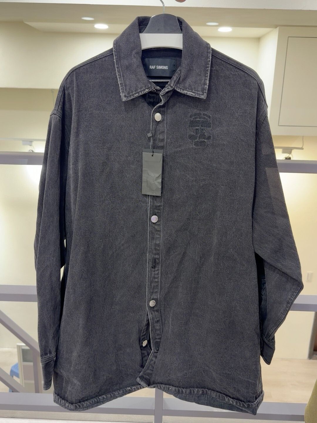 Raf Simons Raf Simons Black Denim Shirt Size S Size US S / EU 44-46 / 1 - 1 Thumbnail