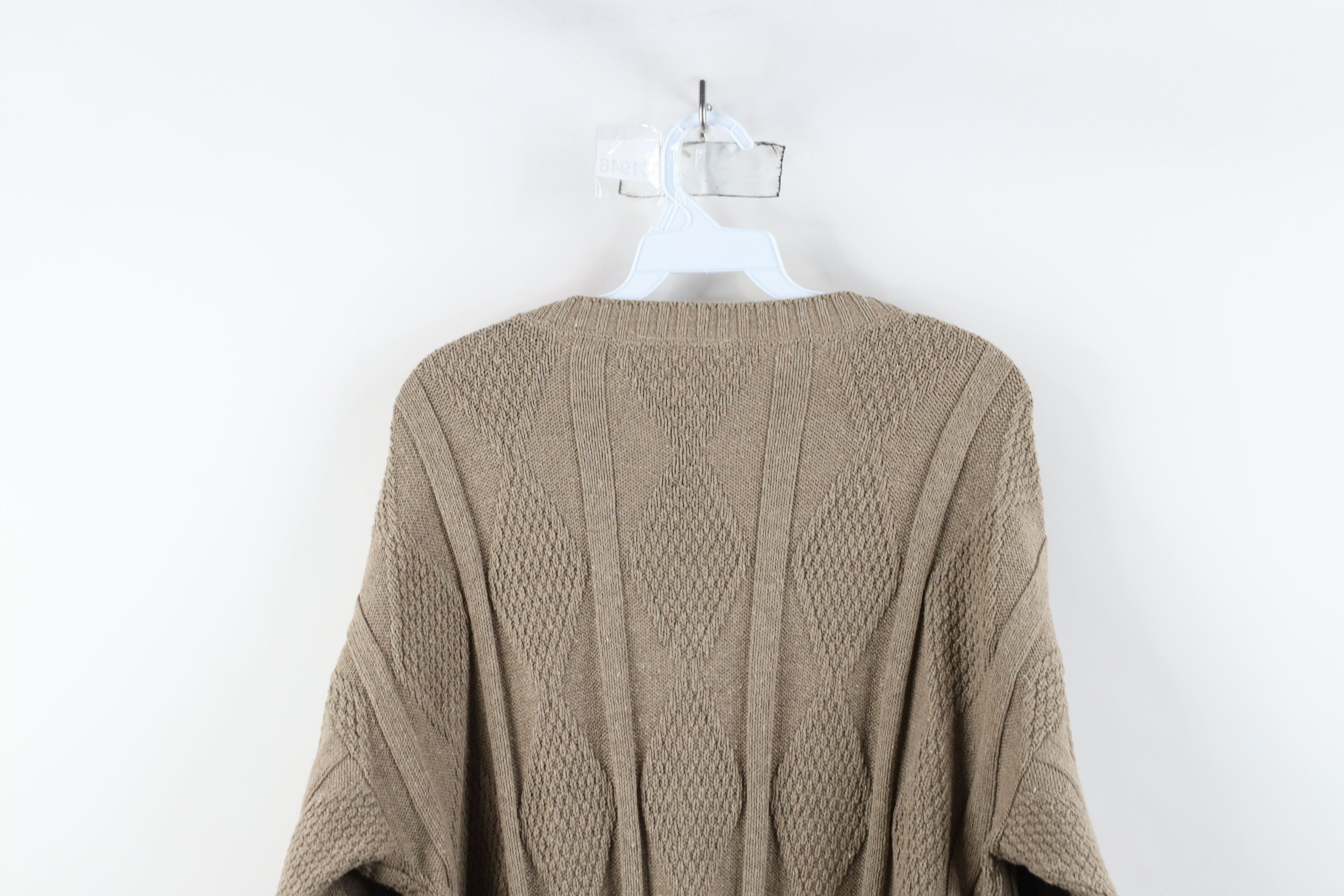 Vintage Vintage 90s Streetwear Argyle Diamond Ribbed Knit Sweater Size US M / EU 48-50 / 2 - 8 Thumbnail