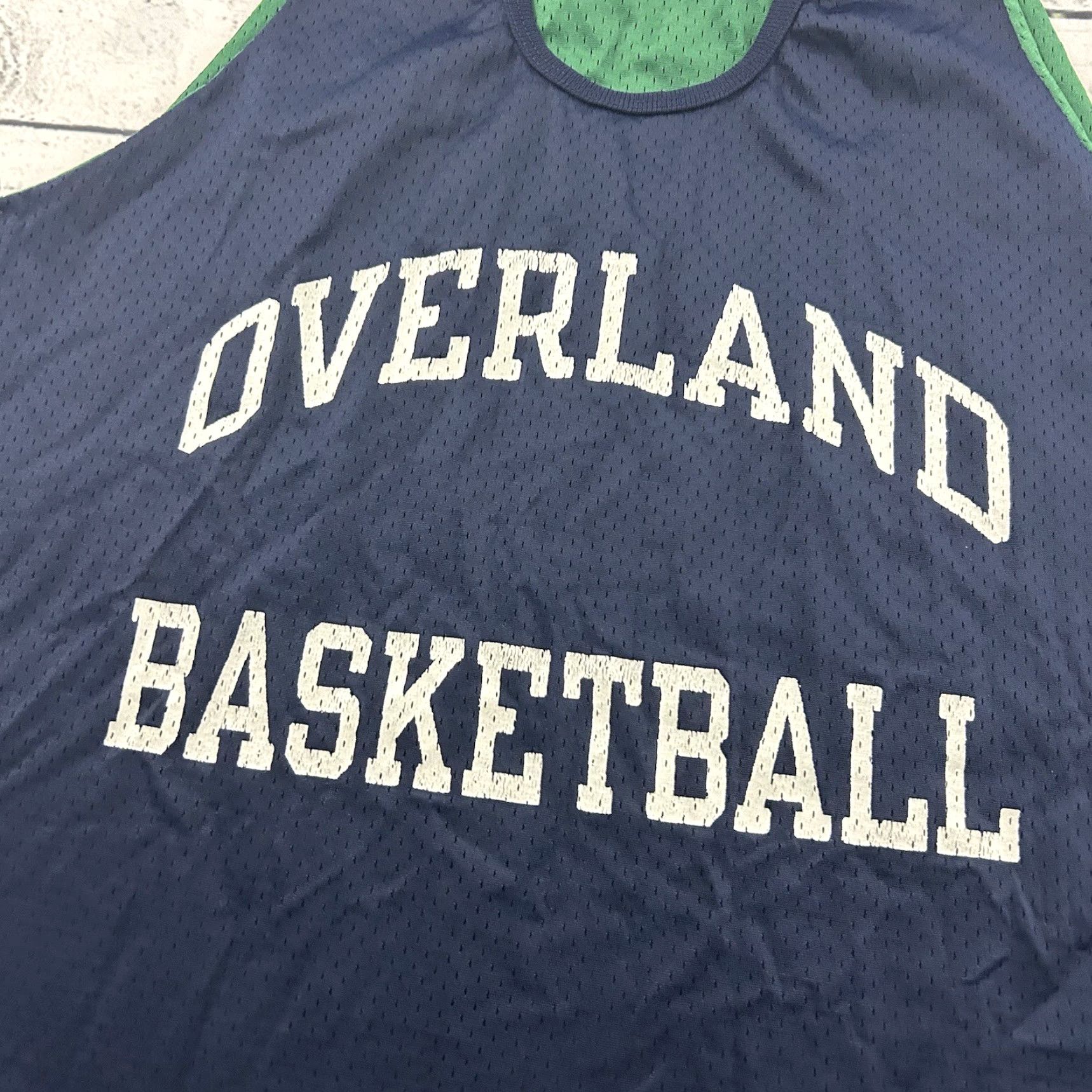 Vintage VINTAGE Overland High School Reversible Basketball Jersey Men Large Blue Green Size US L / EU 52-54 / 3 - 2 Thumbnail