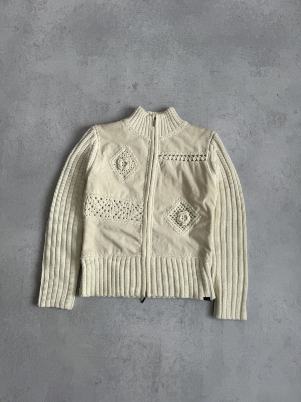 Just Cavalli Vintage Just Cavalli Knit Double Zip Wool Sweater Size S / US 4 / IT 40 - 2 Thumbnail