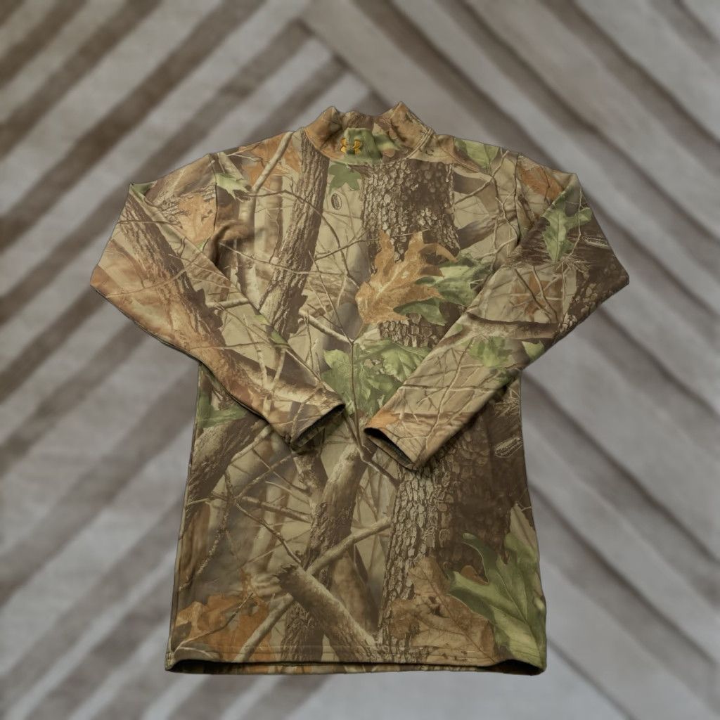 Under Armour Under Armour Shirt Camouflage Mock Neck Base Layer Mens M Size US M / EU 48-50 / 2 - 1 Thumbnail