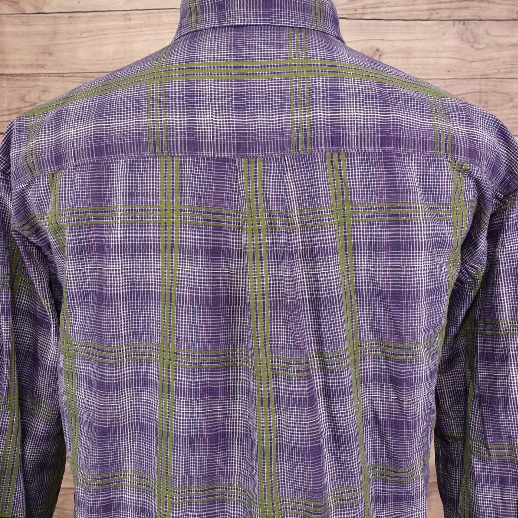 Vintage VINTAGE Alan Flusser Men's Shirt XL Long Sleeve Cotton Plaid Button-Down Casual Business Size US XL / EU 56 / 4 - 5 Thumbnail