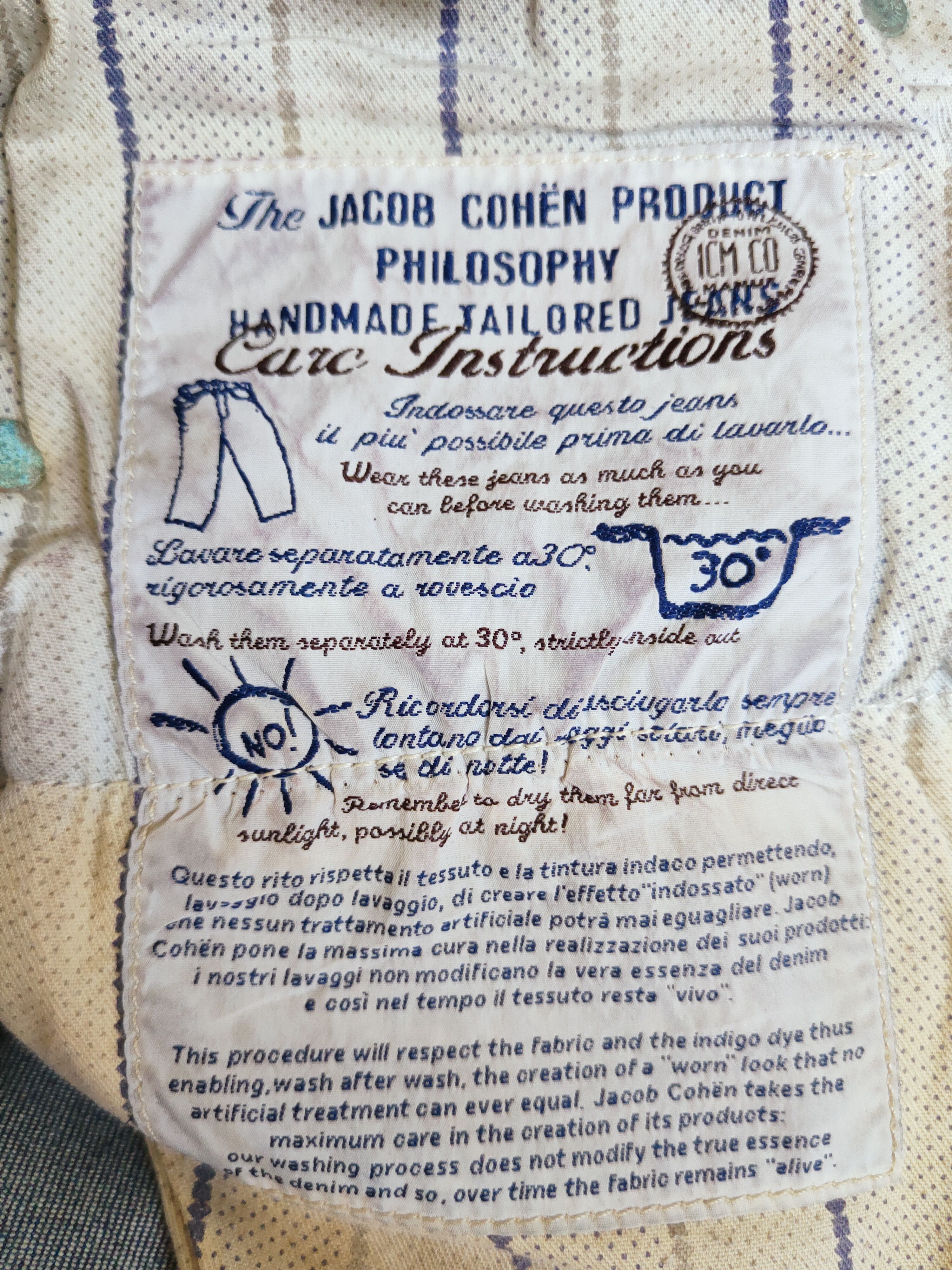 Jacob Cohen Jacob Cohen handmade Dark Blue Ripped Jeans #S2766 Size US 30 / EU 46 - 17 Thumbnail