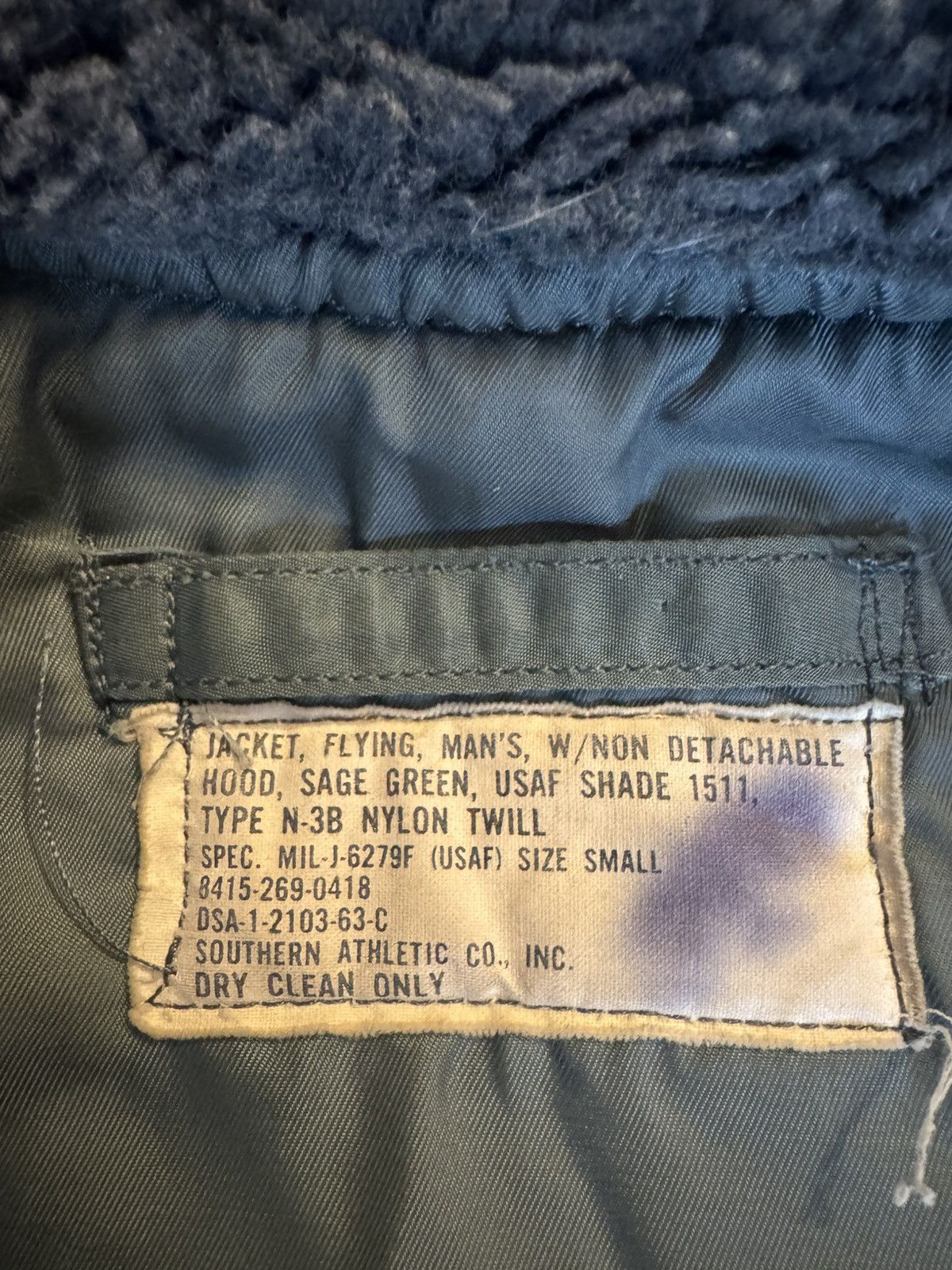 Vintage 50-60’s USAF N-3B Snorkel Size US S / EU 44-46 / 1 - 2 Thumbnail
