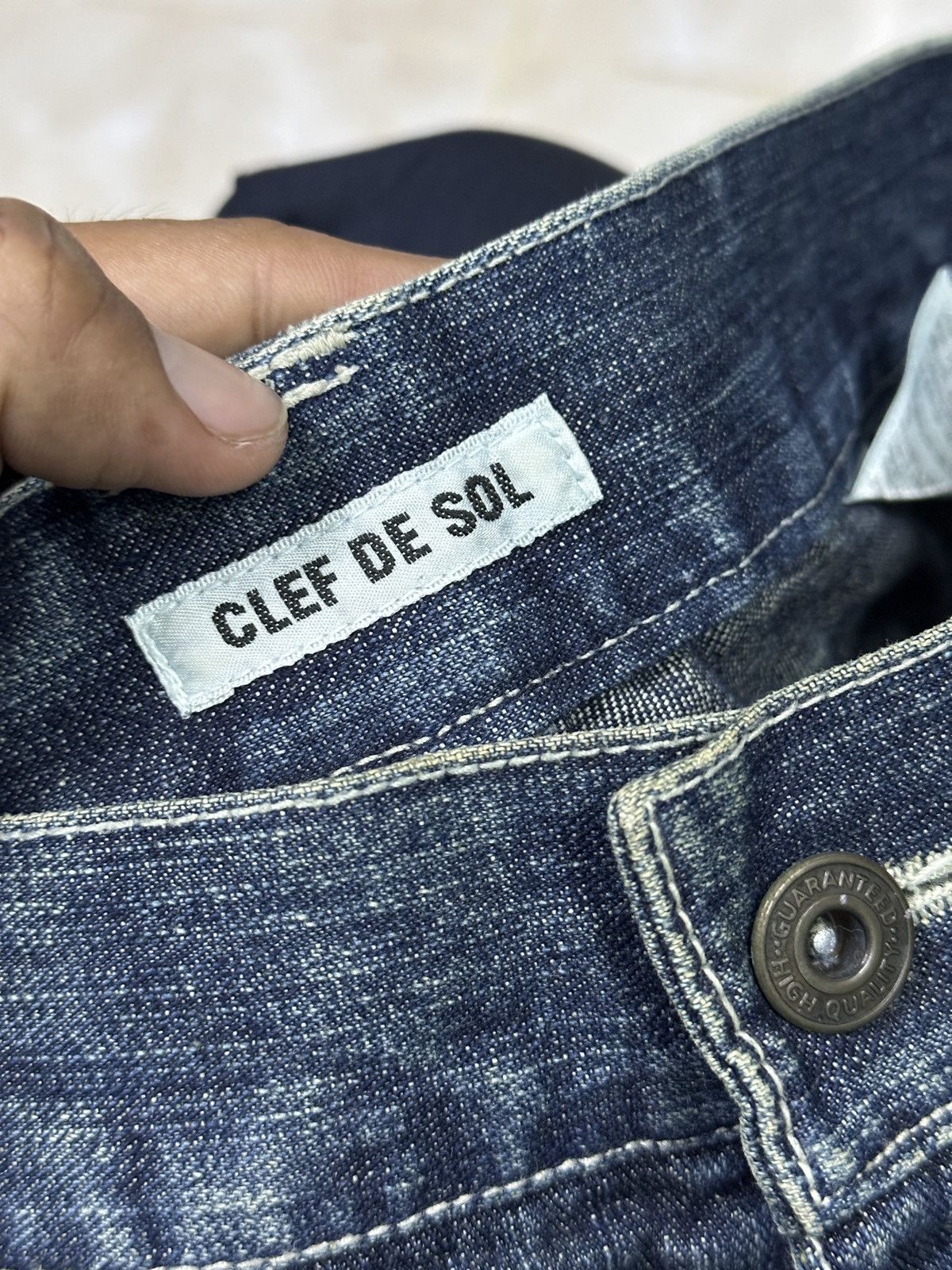 Japanese Brand Twist Legs 🎌💥 Denim Streewear Double Waist 💥 Size US 34 / EU 50 - 6 Thumbnail