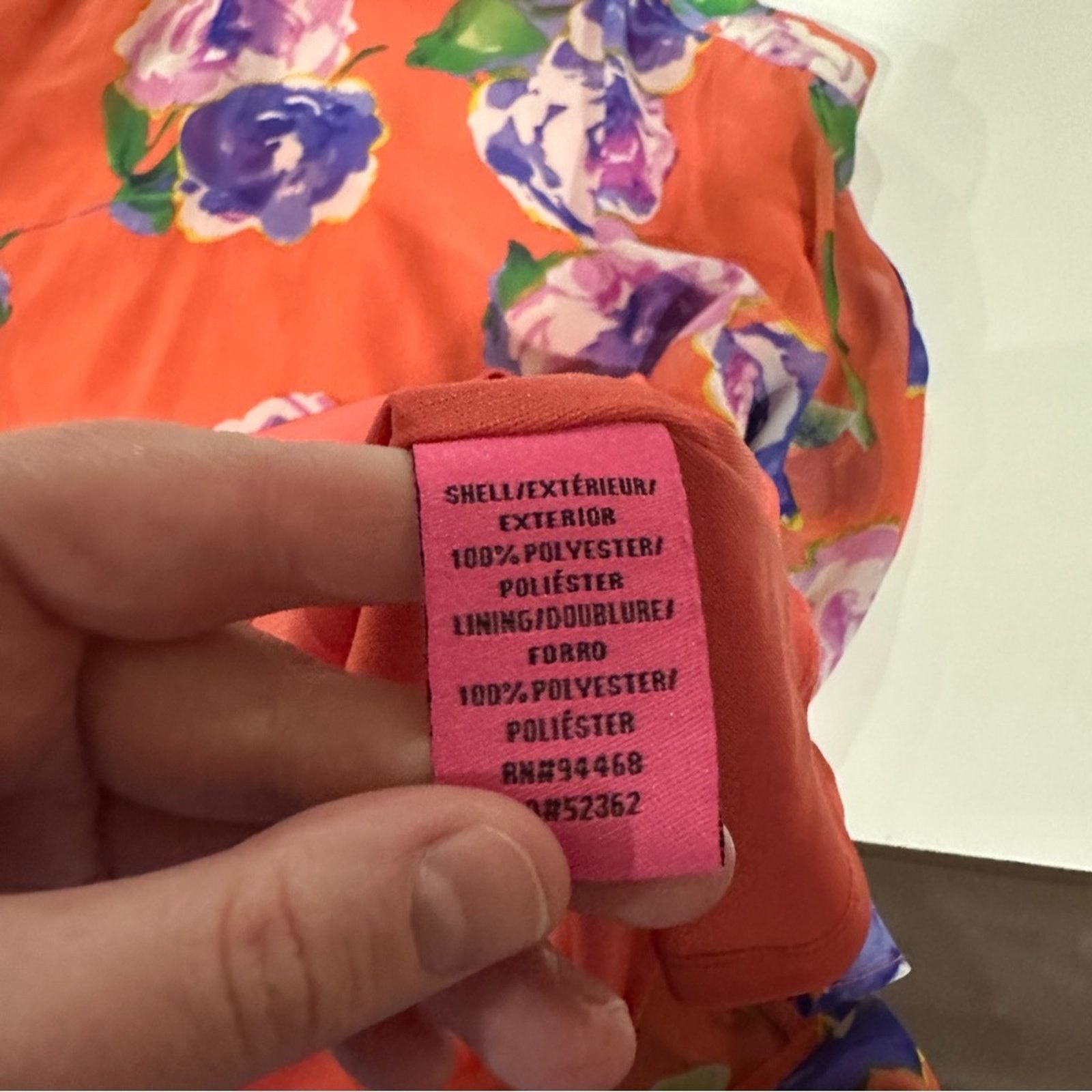 Betsey Johnson Betsey Johnson Orange & Purple Floral Sleeveless Swing Dress Size XS / US 0-2 / IT 36-38 - 6 Thumbnail