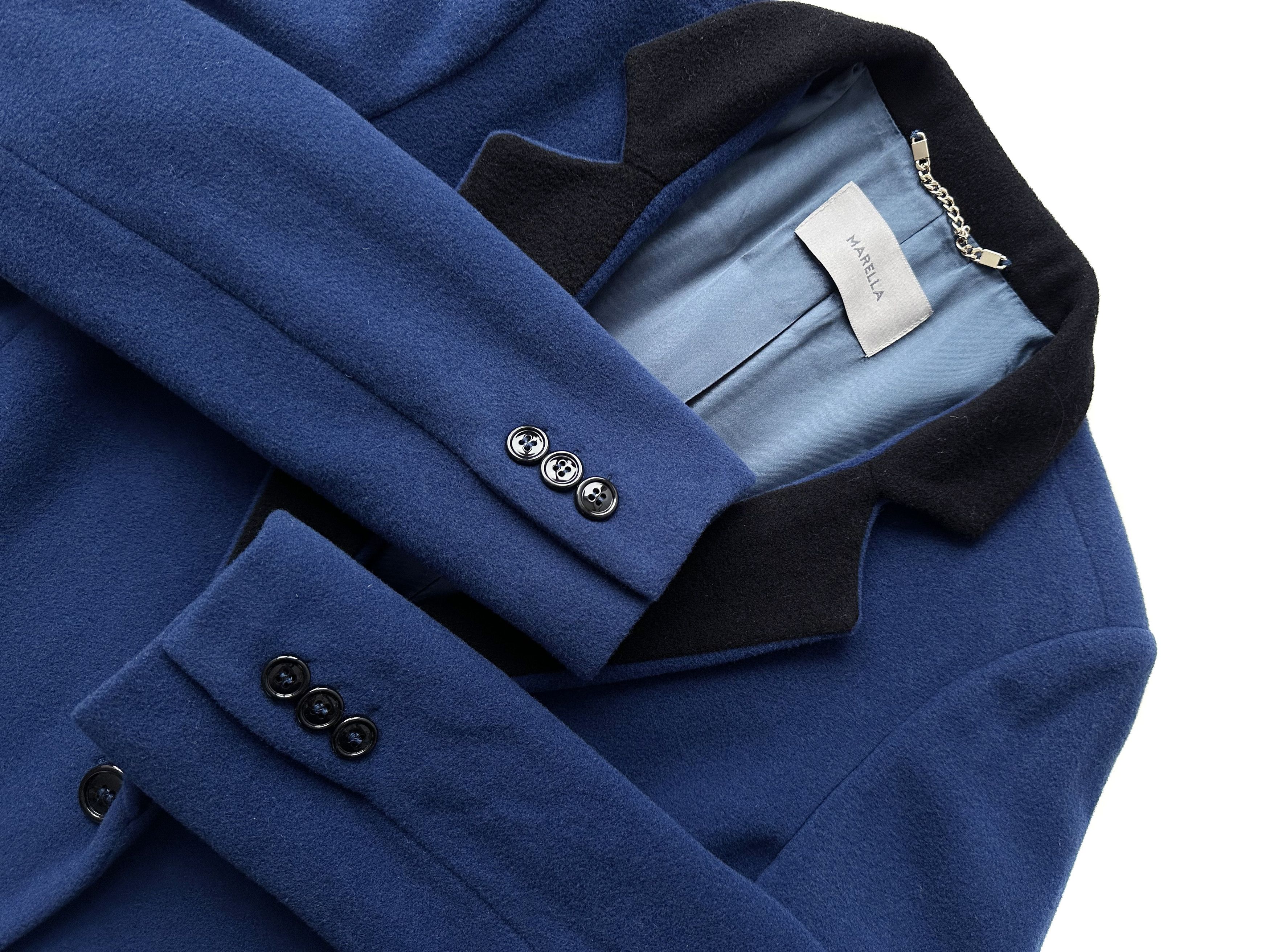 Marella Marella ultramarine wmn's cashmere coat Size M / US 6-8 / IT 42-44 - 5 Thumbnail