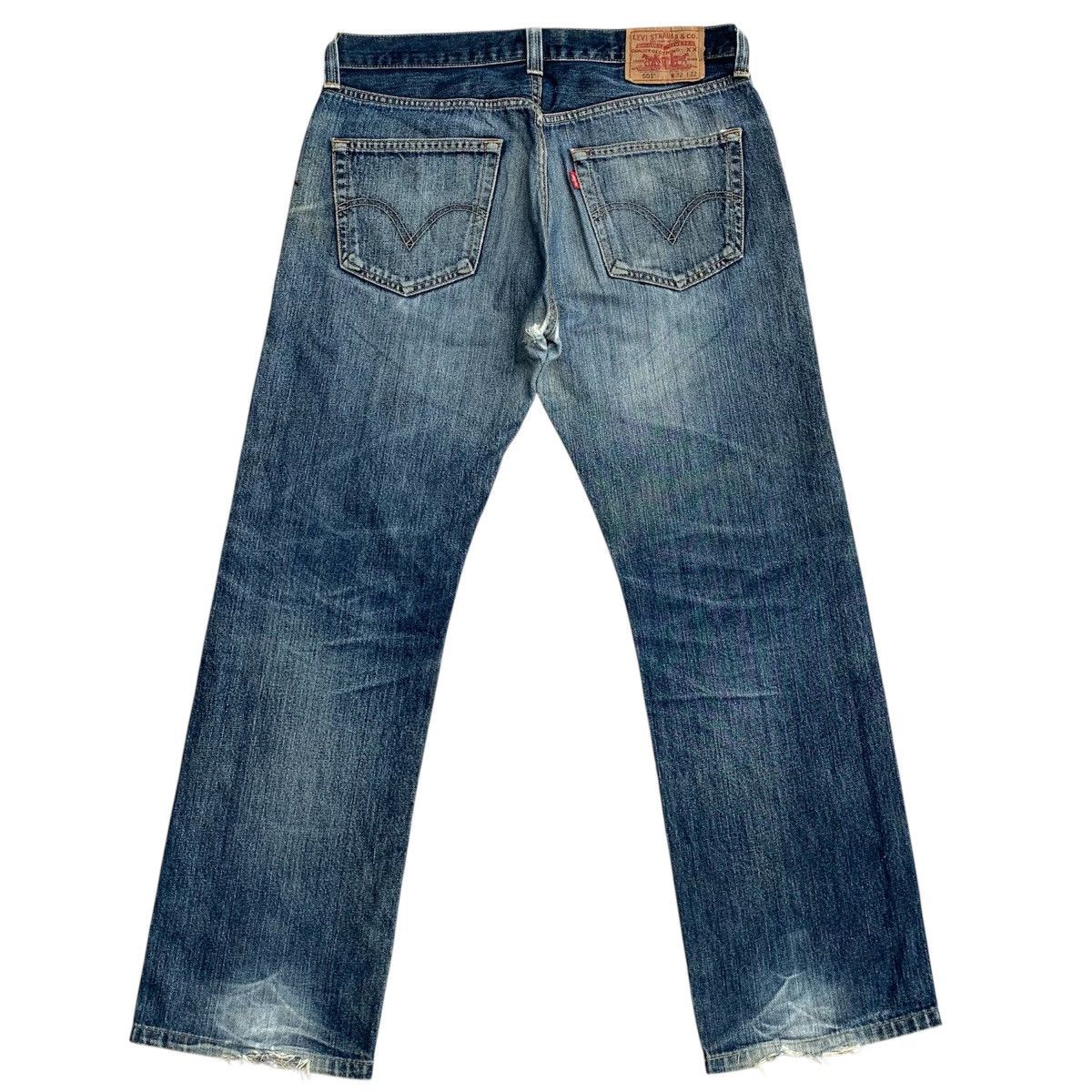 Levi's Levis 501 Button Fly Grunge Ripped Distressed DenimW32 Size US 32 / EU 48 - 2 Thumbnail