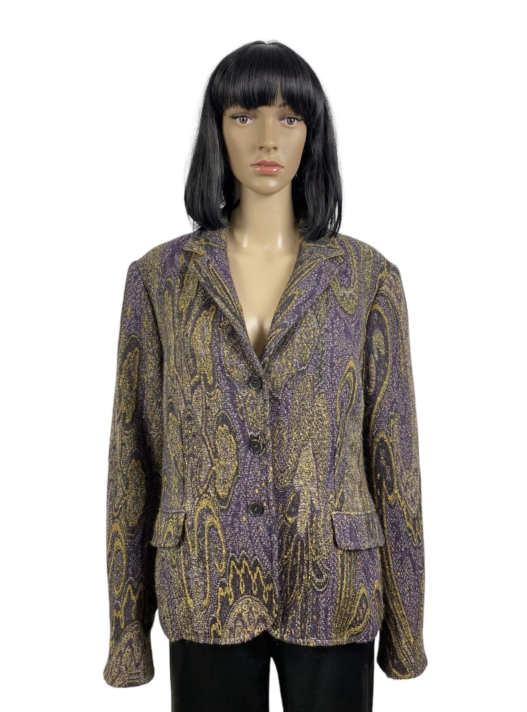 Etro Etro milano paisley print blazer jacket wool-silk size 50 Size XL / US 12-14 / IT 48-50 - 2 Thumbnail