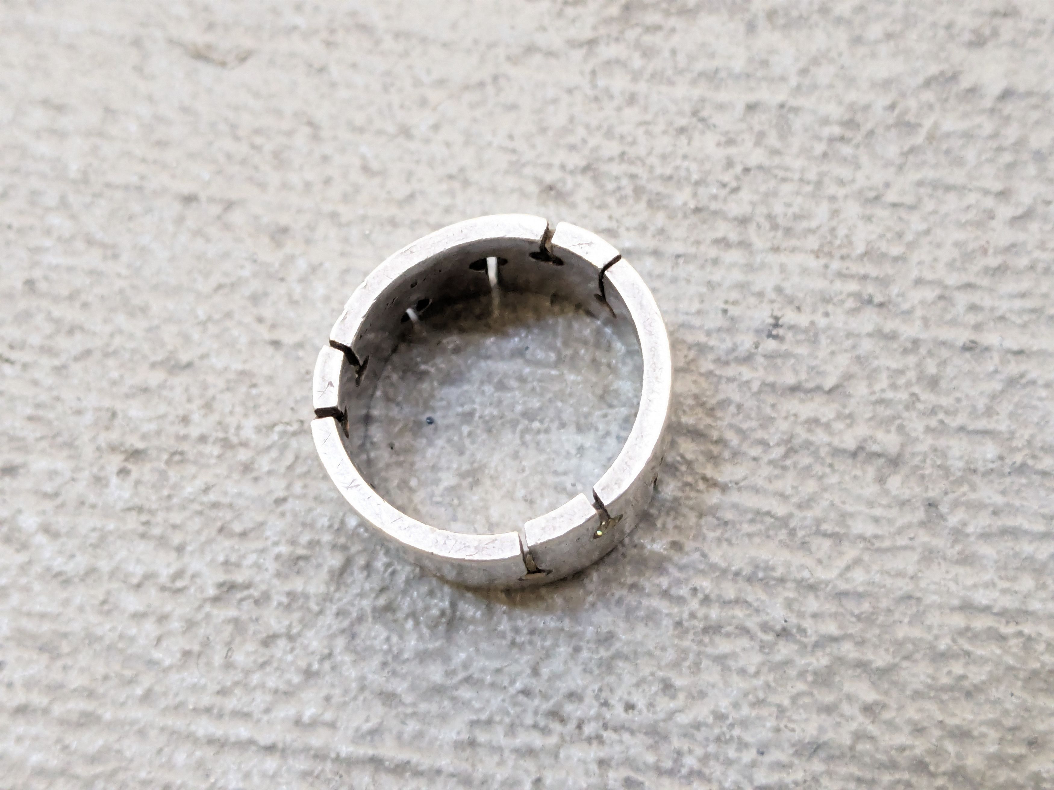 Jewelry Vintage Sterling Silver Ring Clear CZ Size 5.5 Modern Size ONE SIZE - 4 Thumbnail