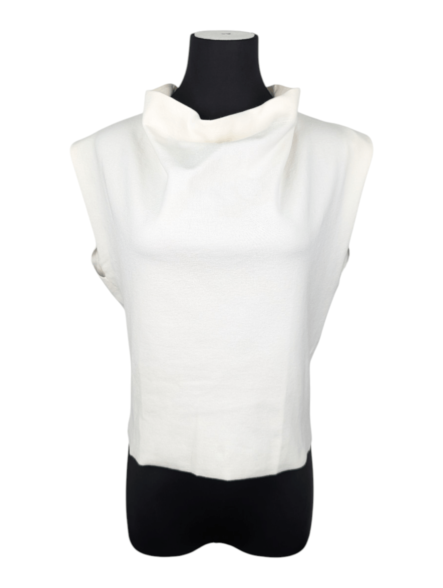3.1 Phillip Lim 3.1 Philip Lim Cream Sleeveless Top With Dropping Neck Line Size XS / US 0-2 / IT 36-38 - 1 Thumbnail