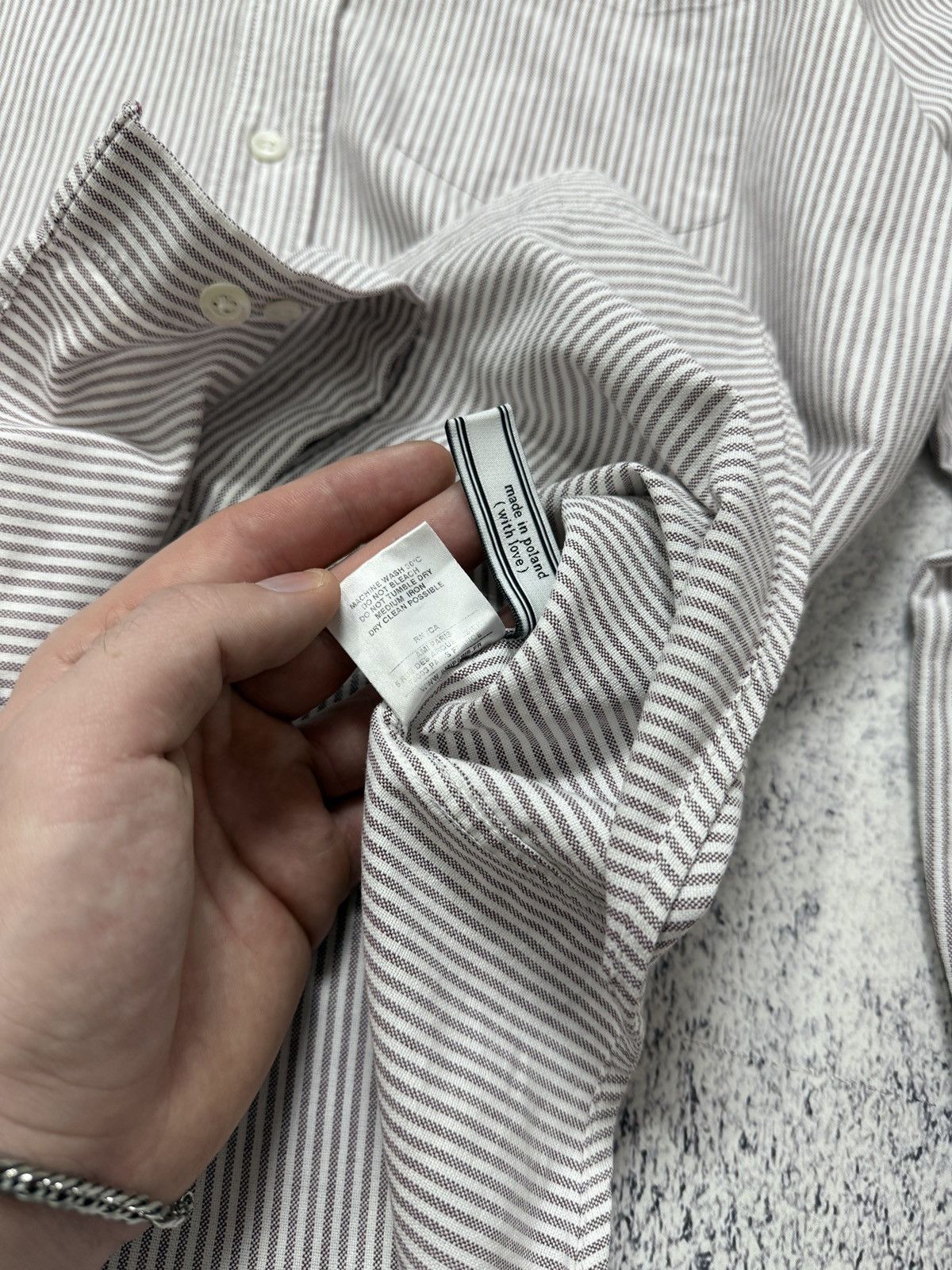 AMI AMI Alexandre Mattiussi Striped Button Up Longsleeve Shirt Size US S / EU 44-46 / 1 - 7 Thumbnail