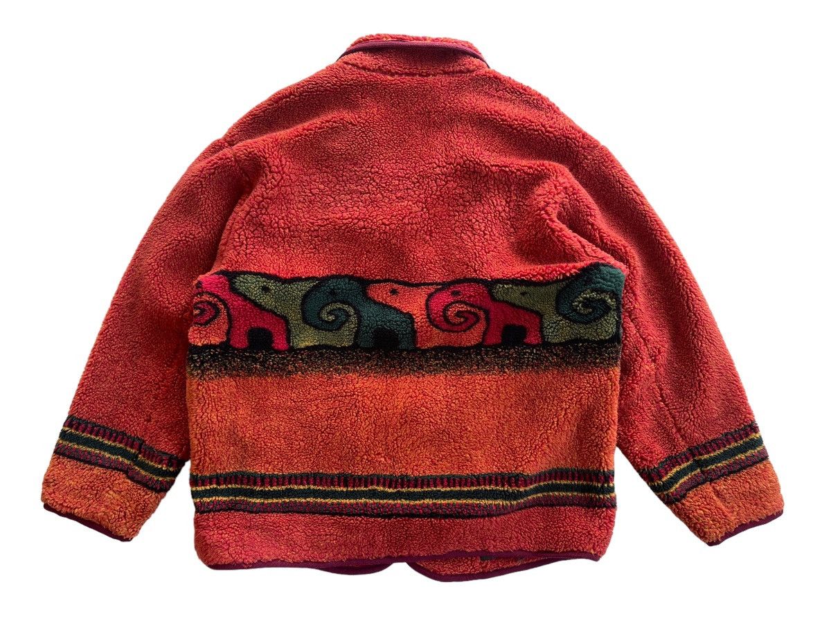 Japanese Brand Vintage 90s Catch On Printed Teddy Fleece Size US M / EU 48-50 / 2 - 4 Thumbnail