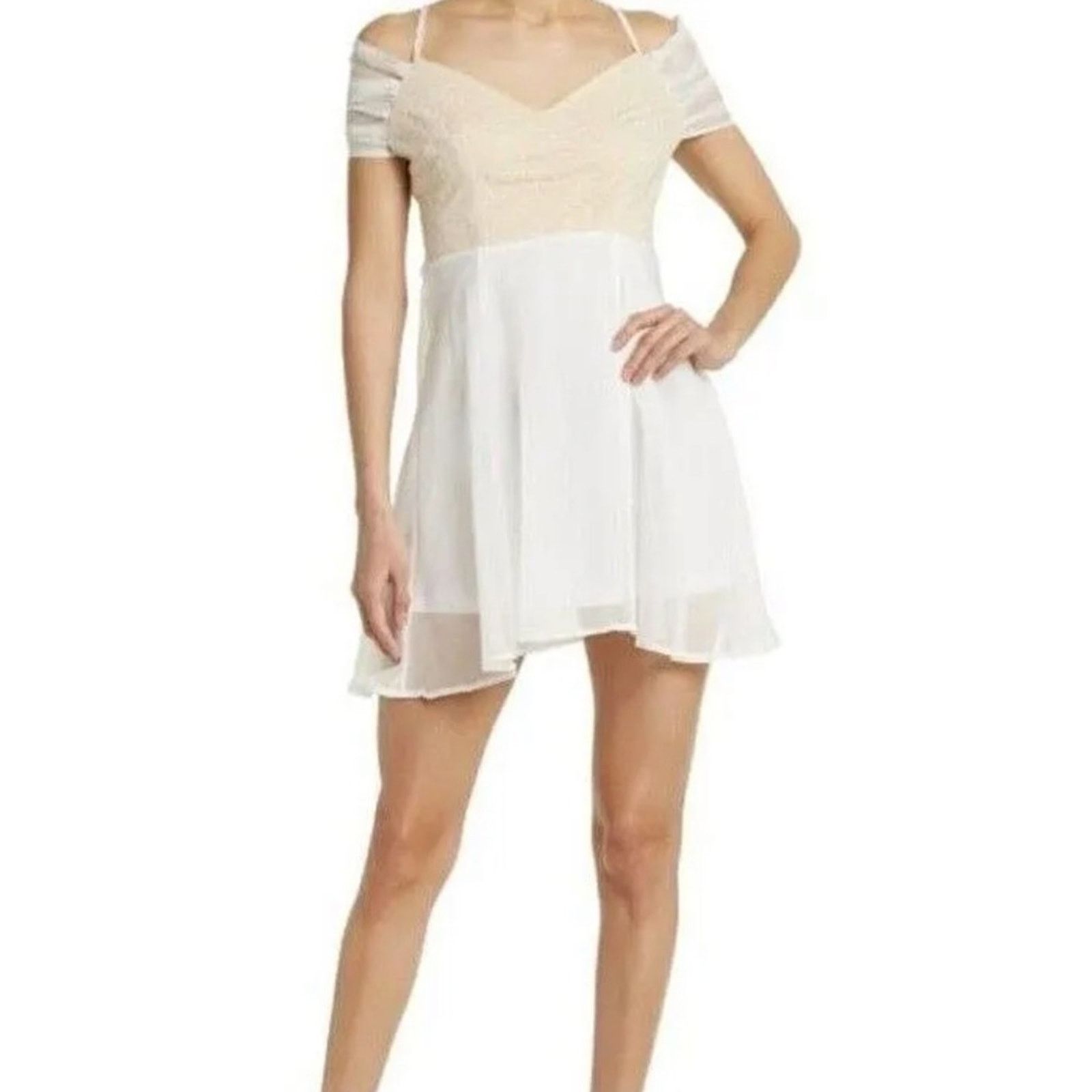 Area Area Stars Womens Dress Cali Two Tone Pindot Dress Size M Size M / US 6-8 / IT 42-44 - 1 Thumbnail