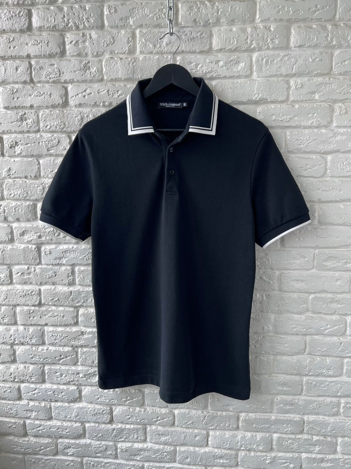 Dolce & Gabbana Dolce&Gabbana Black Polo Shirt Size US M / EU 48-50 / 2 - 1 Thumbnail